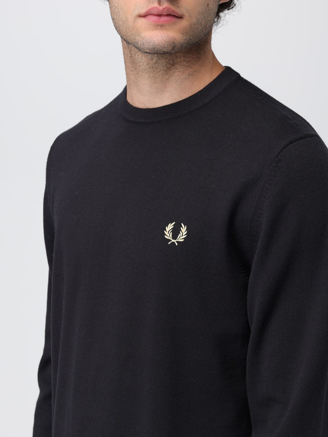 FRED PERRY SWEATER: Sweater men Fred Perry, Black - Img 3