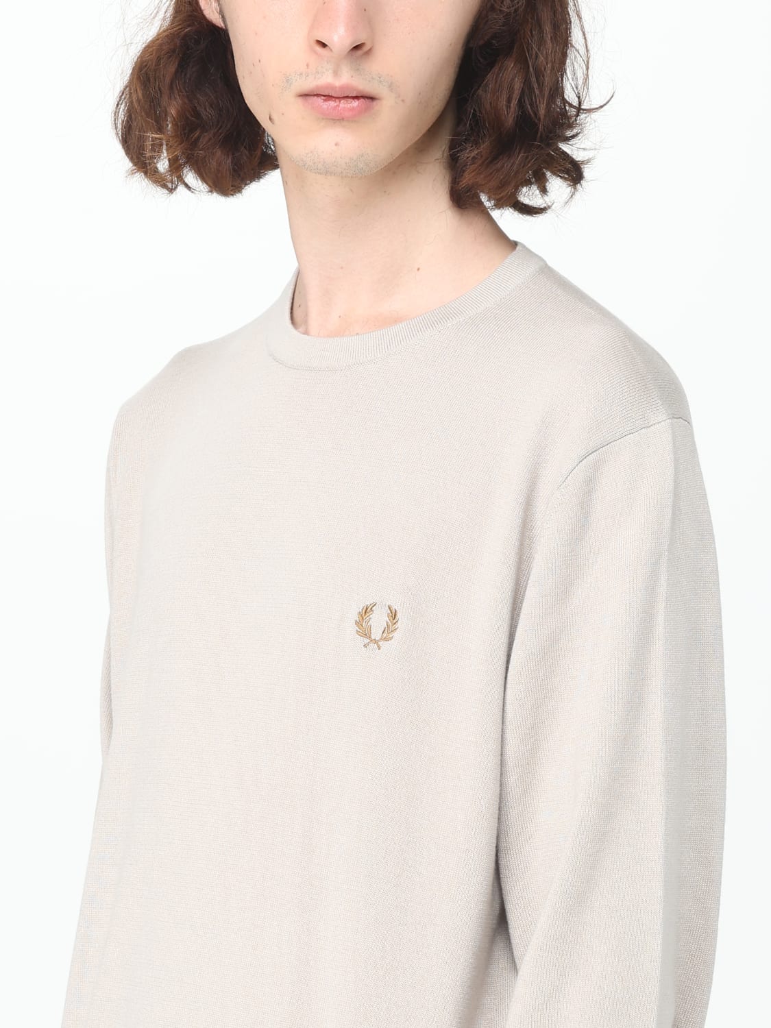 FRED PERRY SWEATER: Sweater men Fred Perry, Grey - Img 3
