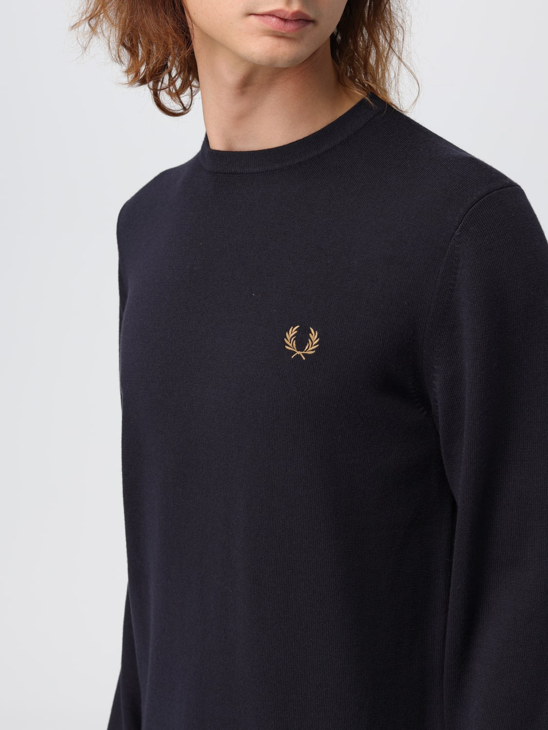 FRED PERRY SWEATER: Sweater men Fred Perry, Navy - Img 3