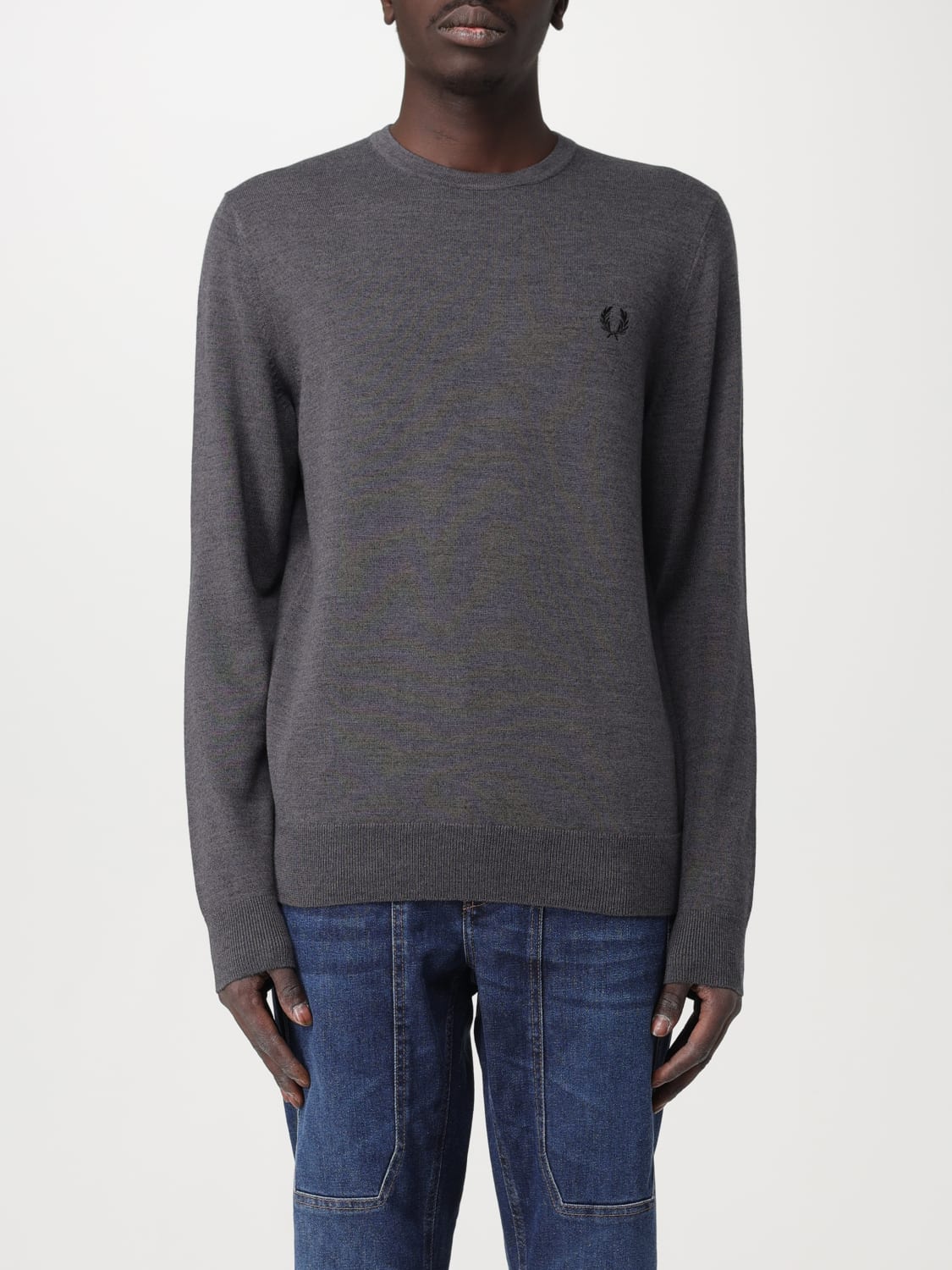 FRED PERRY PULL: Pull homme Fred Perry, Gris 1 - Img 1