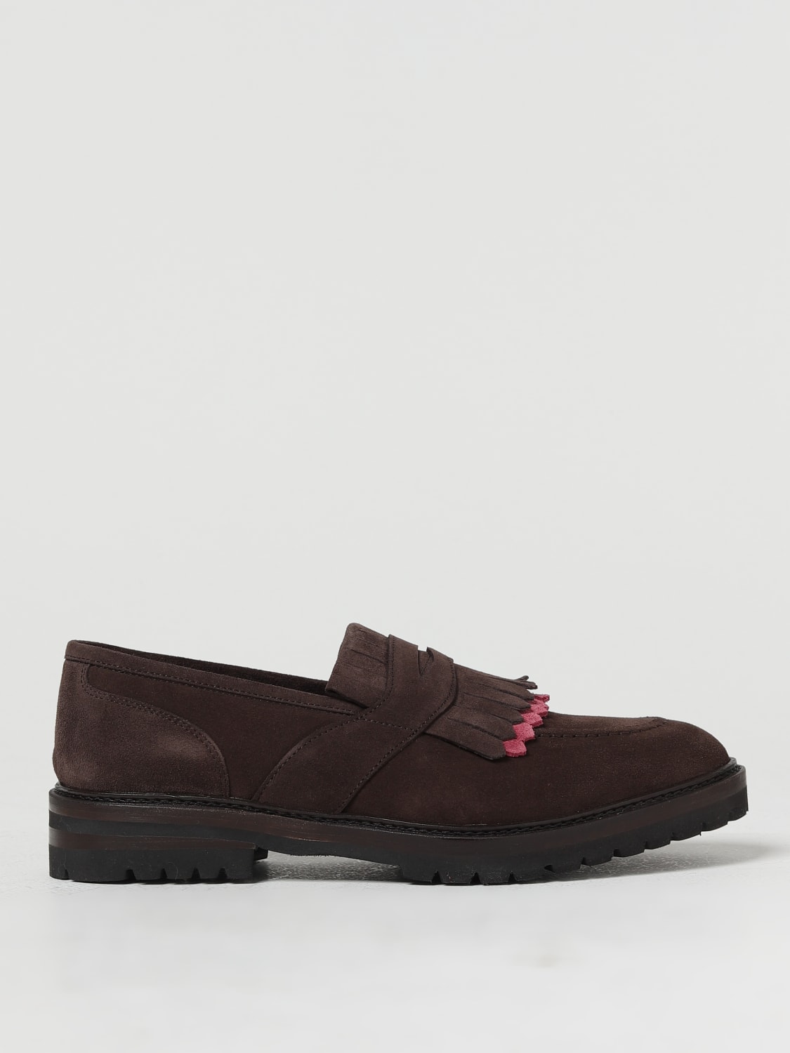 MANOLO BLAHNIK LOAFERS: Manolo Blahnik Dasinu suede moccasins, Dark - Img 1