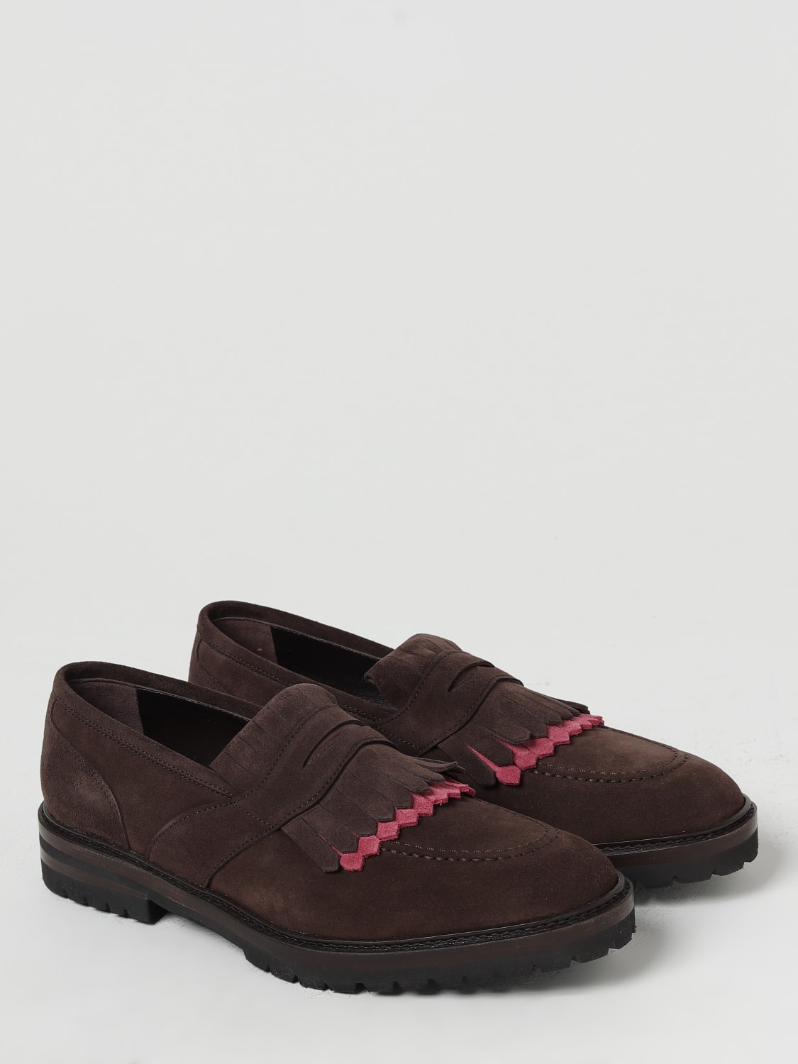 MANOLO BLAHNIK LOAFERS: Manolo Blahnik Dasinu suede moccasins, Dark - Img 2