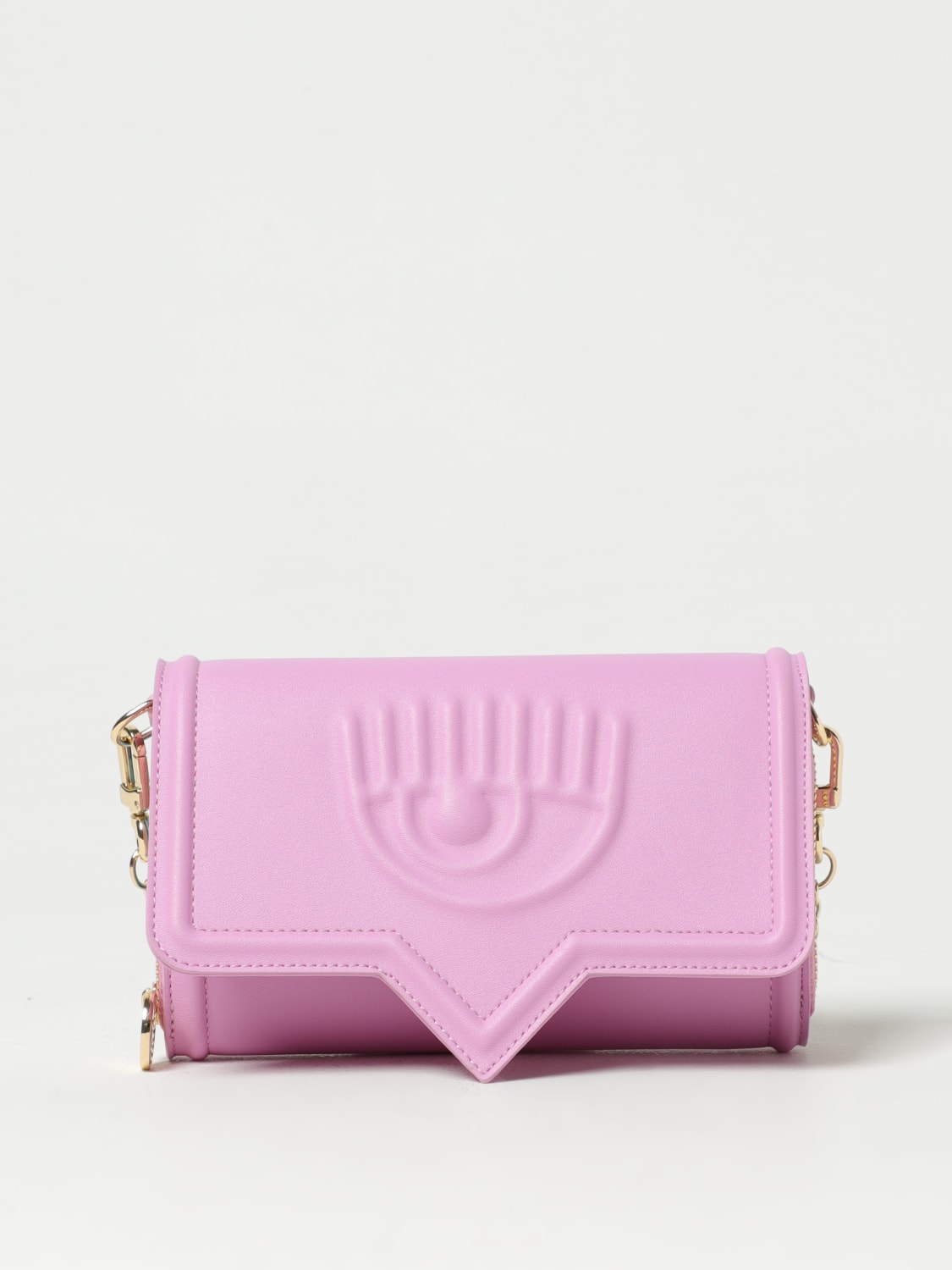 CHIARA FERRAGNI MINI BAG: Shoulder bag woman Chiara Ferragni, Lilac - Img 1