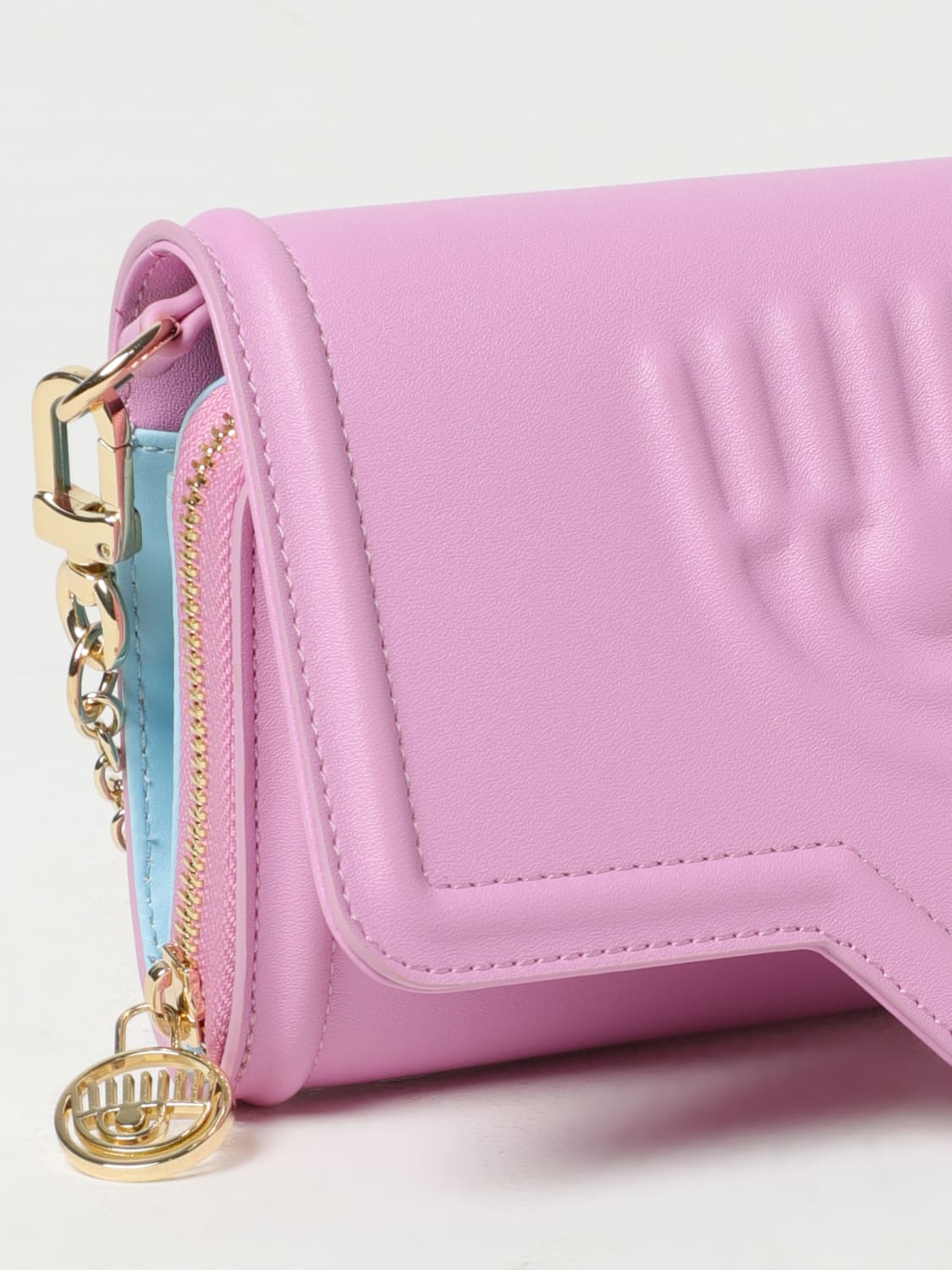 CHIARA FERRAGNI MINI BAG: Shoulder bag woman Chiara Ferragni, Lilac - Img 3