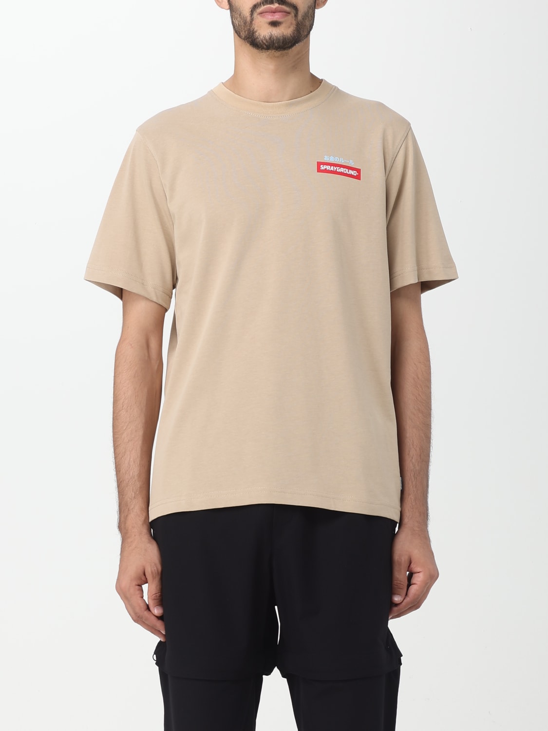 SPRAYGROUND T-SHIRT: T-shirt men Sprayground, Beige - Img 1