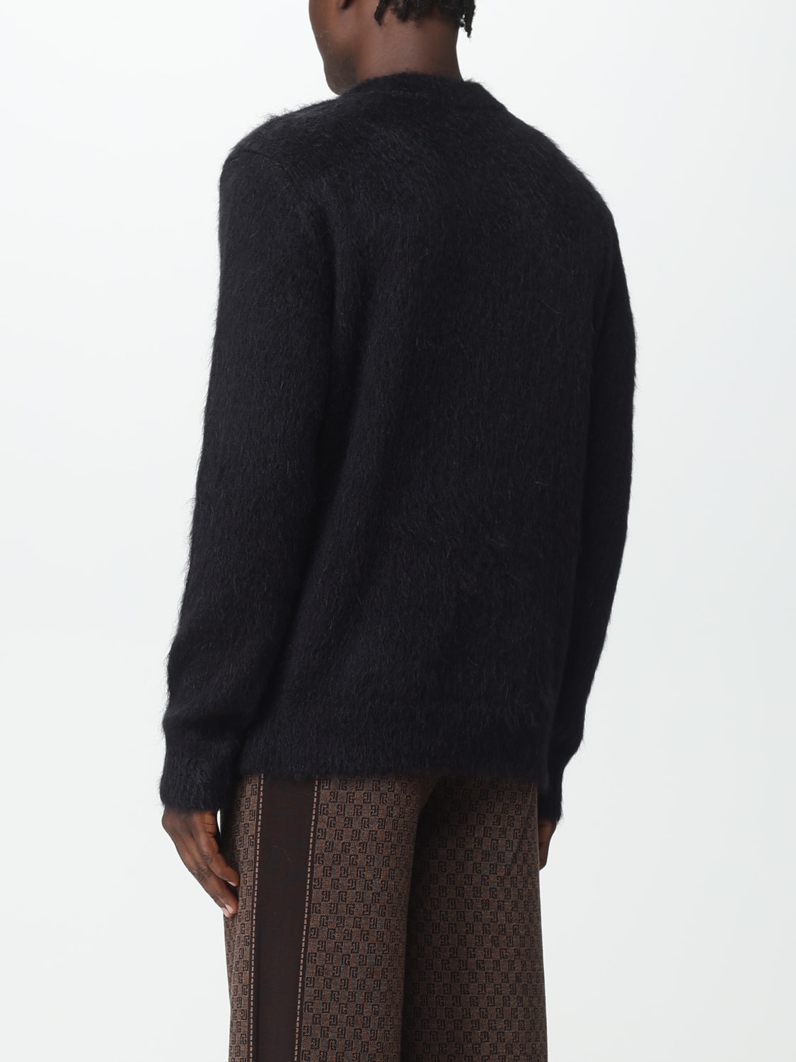 BALMAIN SWEATER: Balmain sweater in Mohair wool, Black - Img 3