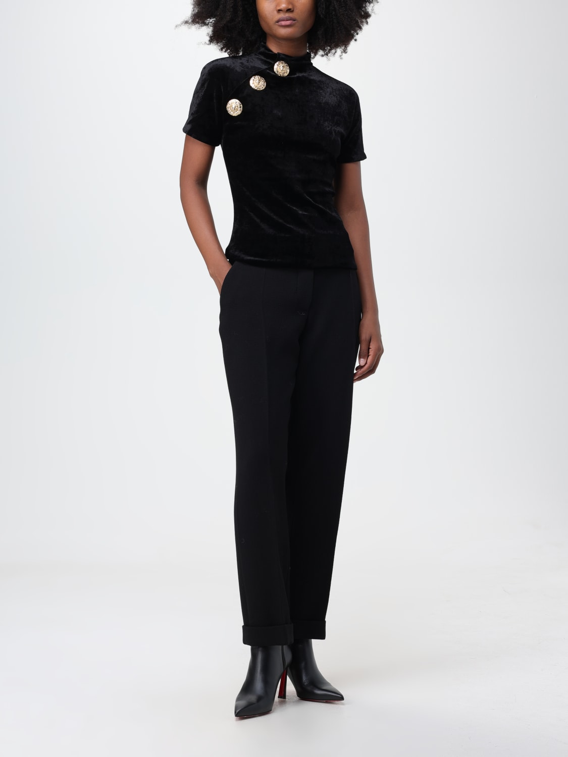 BALMAIN PANTS: Balmain pants in virgin wool, Black - Img 2