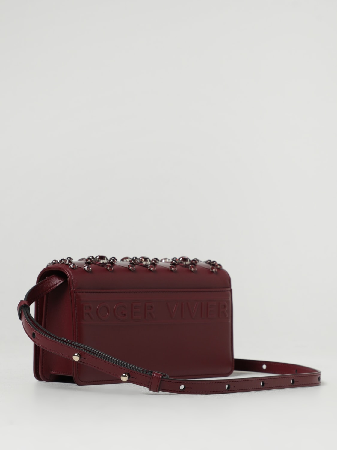 ROGER VIVIER CROSSBODY BAGS: Shoulder bag woman Roger Vivier, Burgundy - Img 2