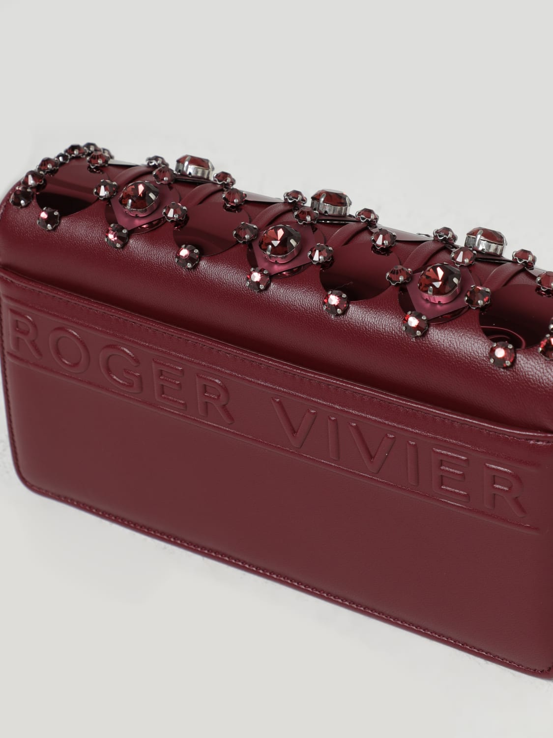 ROGER VIVIER CROSSBODY BAGS: Shoulder bag woman Roger Vivier, Burgundy - Img 3