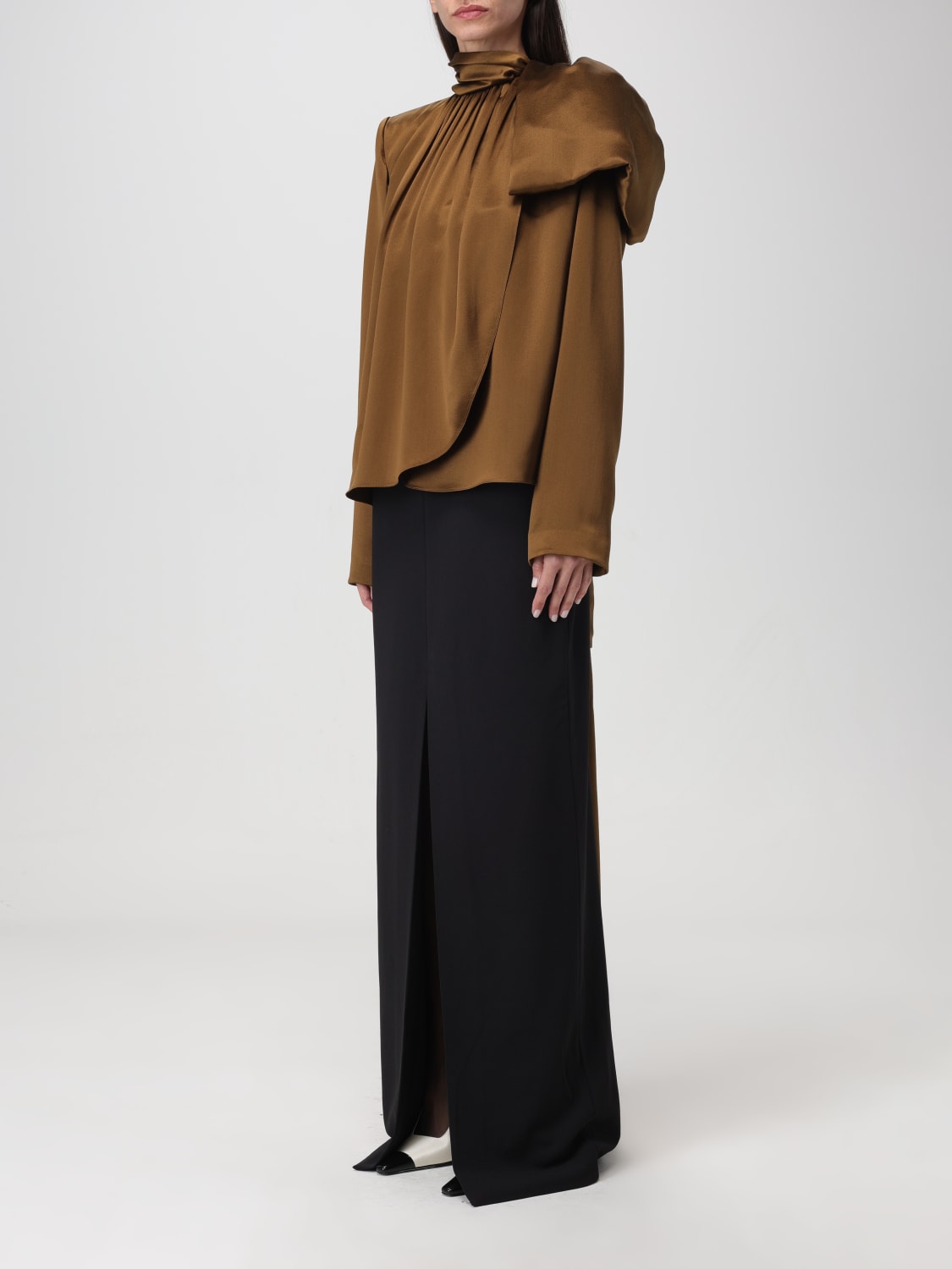 SAINT LAURENT TOP: Top woman Saint Laurent, Camel - Img 3