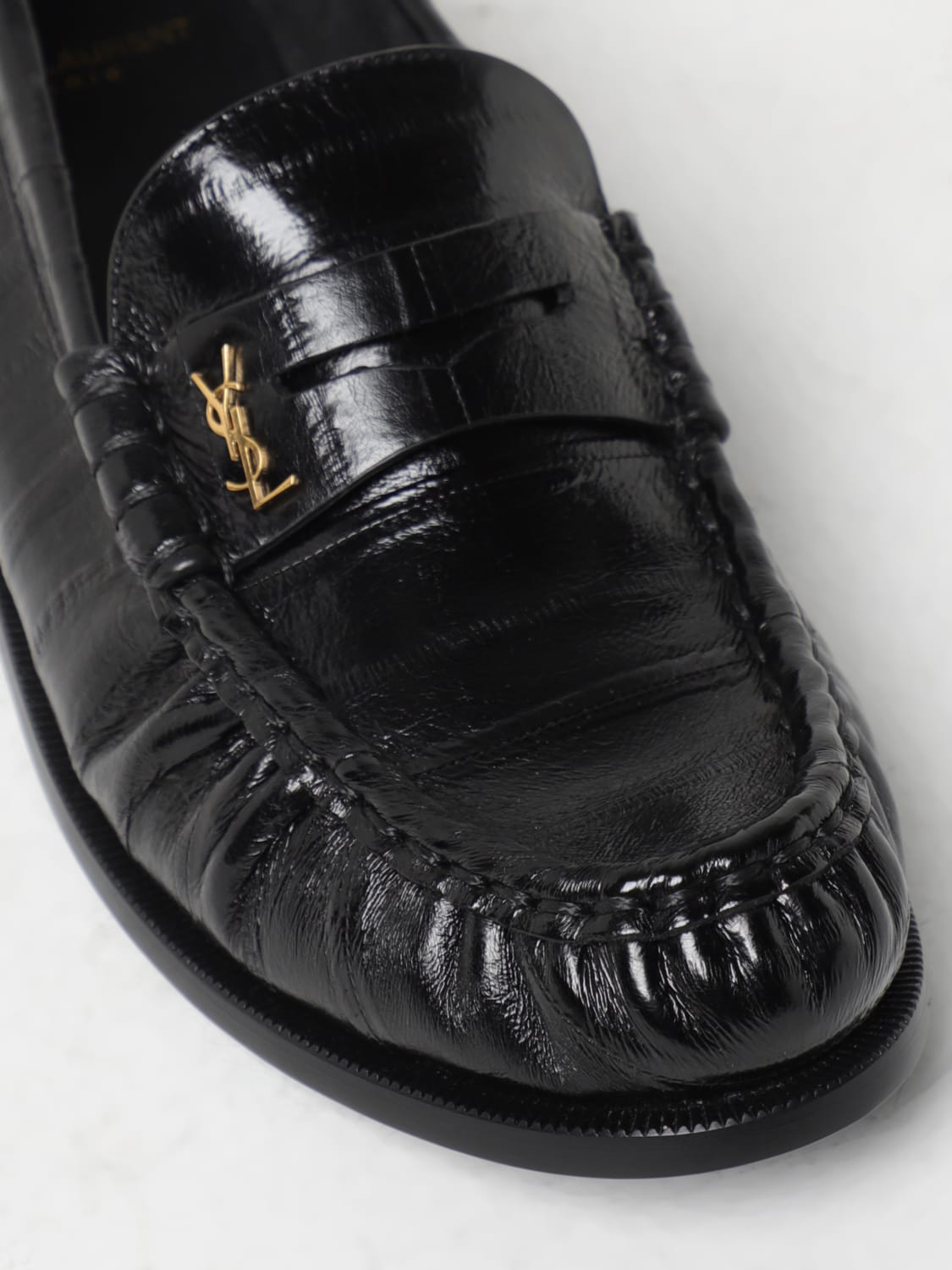 SAINT LAURENT MOKASSINS: Schuhe damen Saint Laurent, Schwarz - Img 4