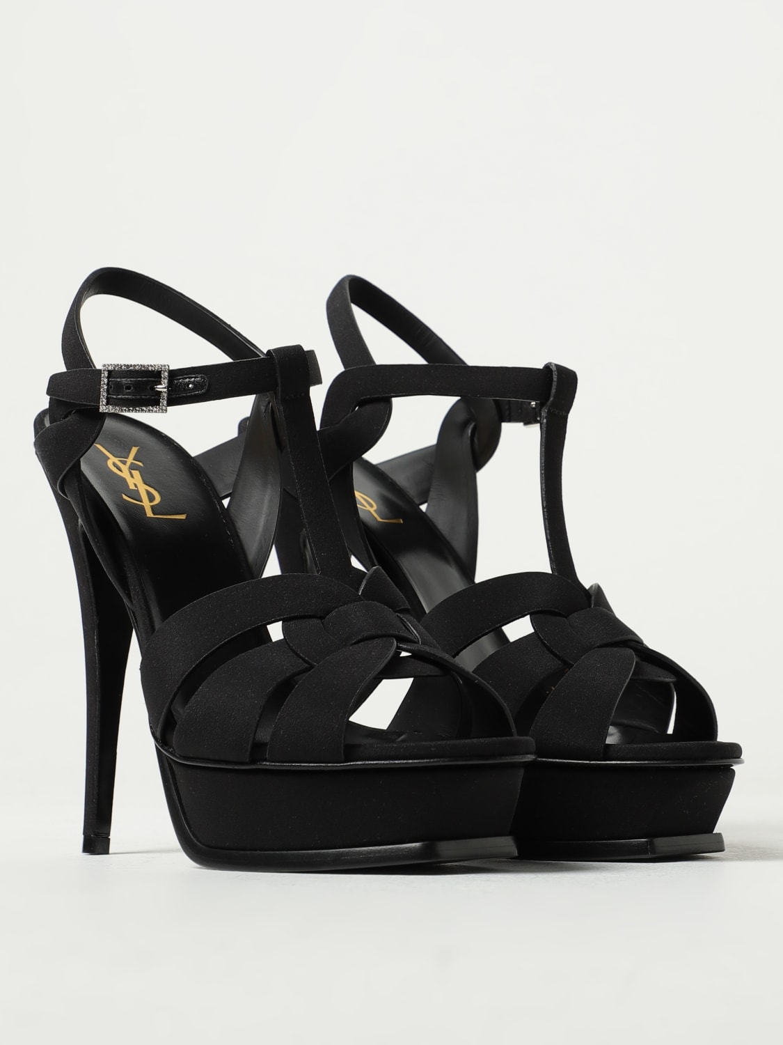 SAINT LAURENT SANDALES À TALONS: Chaussures femme Saint Laurent, Noir - Img 2