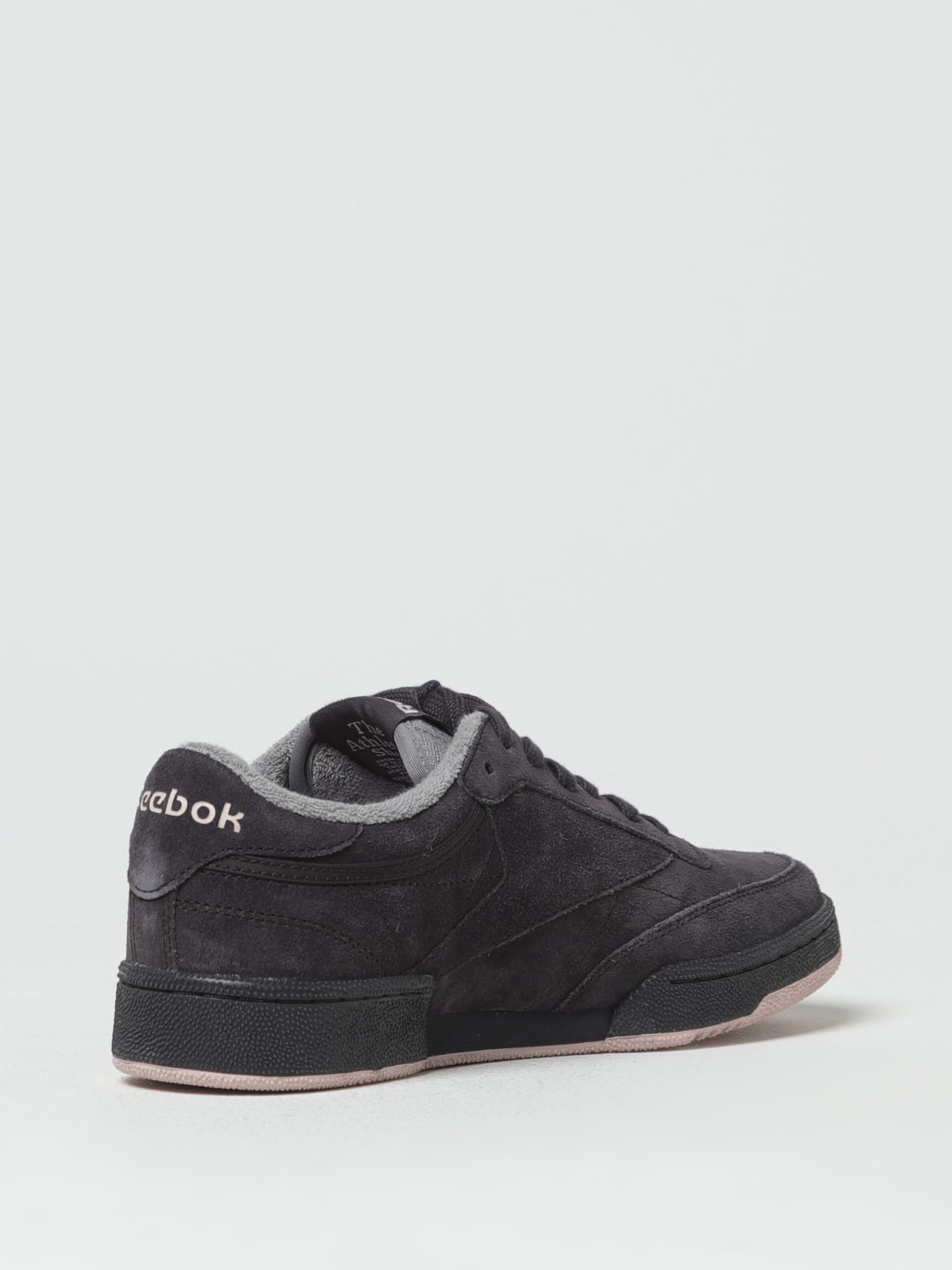 REEBOK SNEAKERS: Reebok Club C sneakers in suede, Black - Img 3