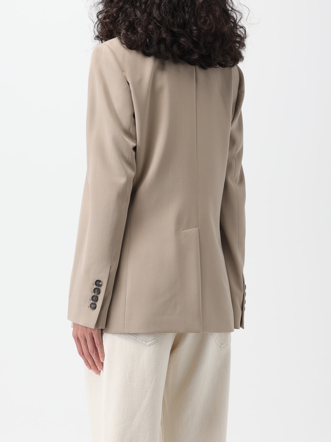 BRUNELLO CUCINELLI BLAZER: Blazer woman Brunello Cucinelli, Beige - Img 3