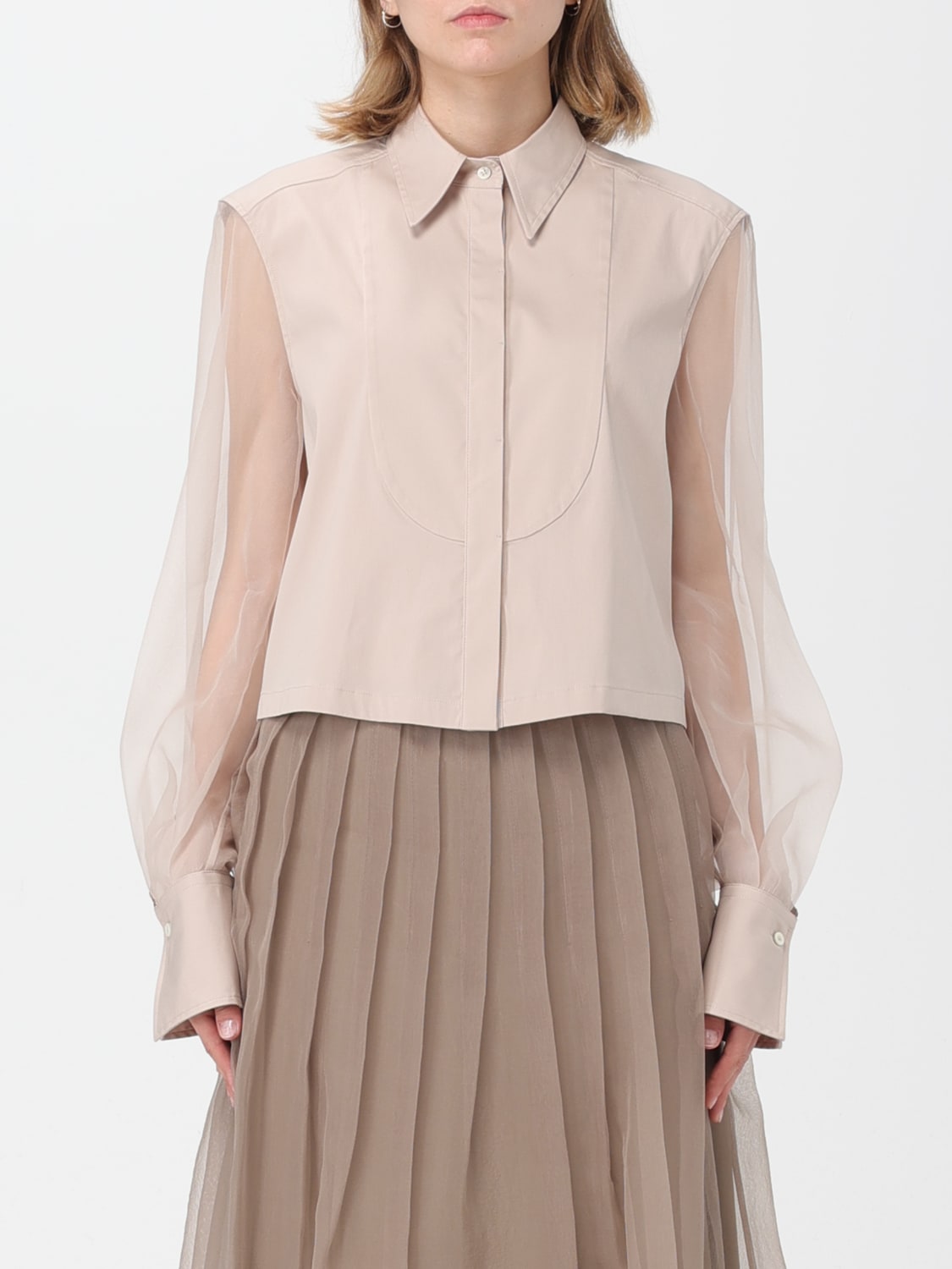 BRUNELLO CUCINELLI CAMISA: Top mujer Brunello Cucinelli, Rosa - Img 1