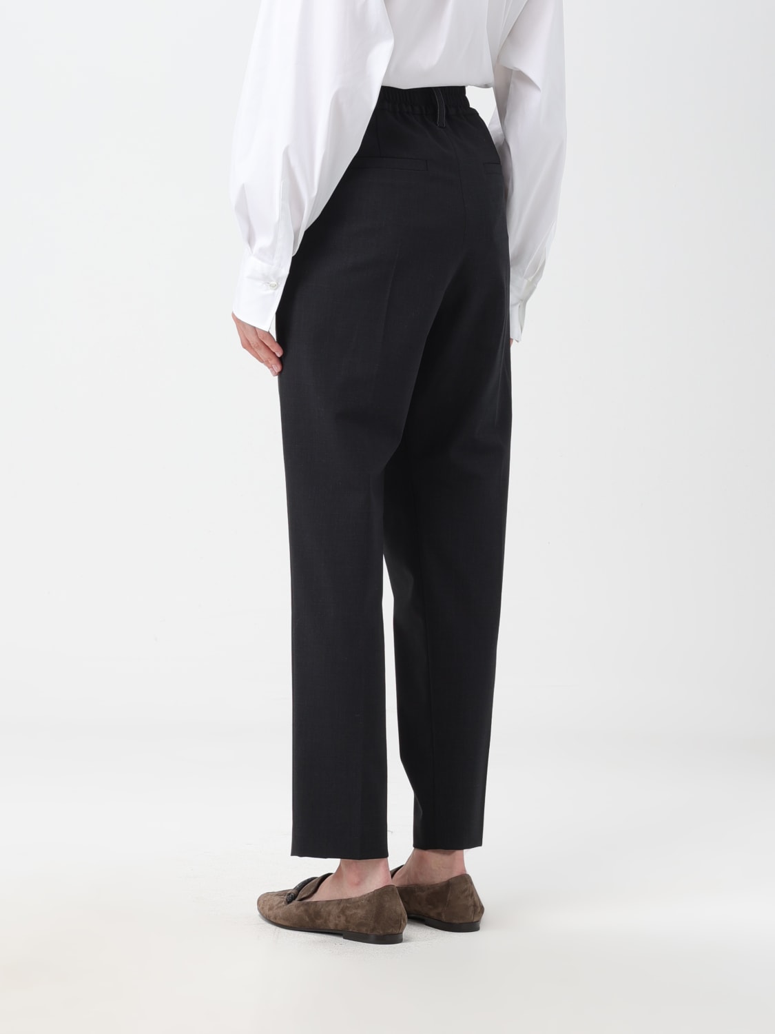 BRUNELLO CUCINELLI PANTALÓN: Pantalón mujer Brunello Cucinelli, Negro - Img 3