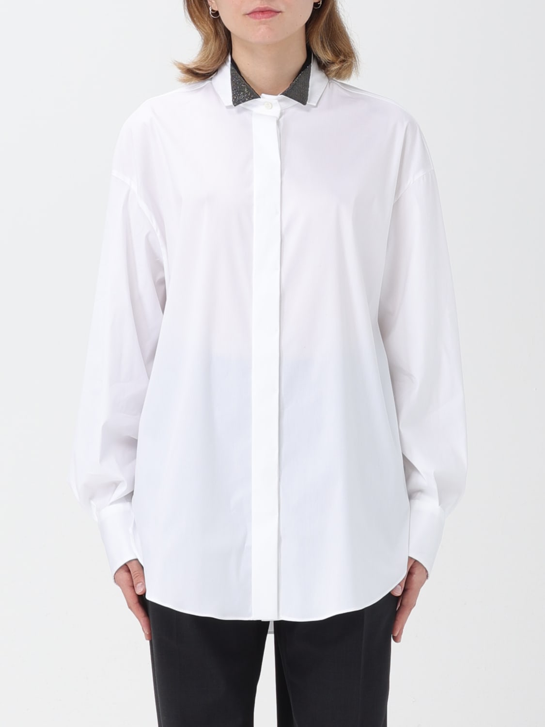 BRUNELLO CUCINELLI SHIRT: Shirt woman Brunello Cucinelli, White - Img 1