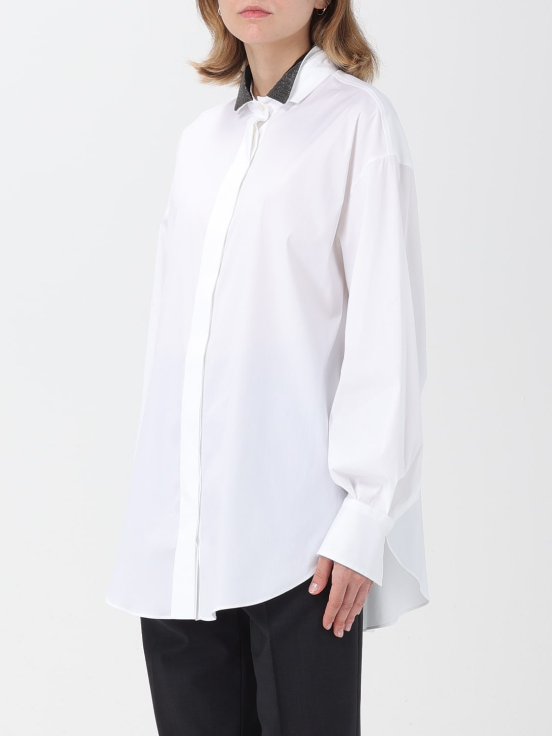 BRUNELLO CUCINELLI SHIRT: Shirt woman Brunello Cucinelli, White - Img 4