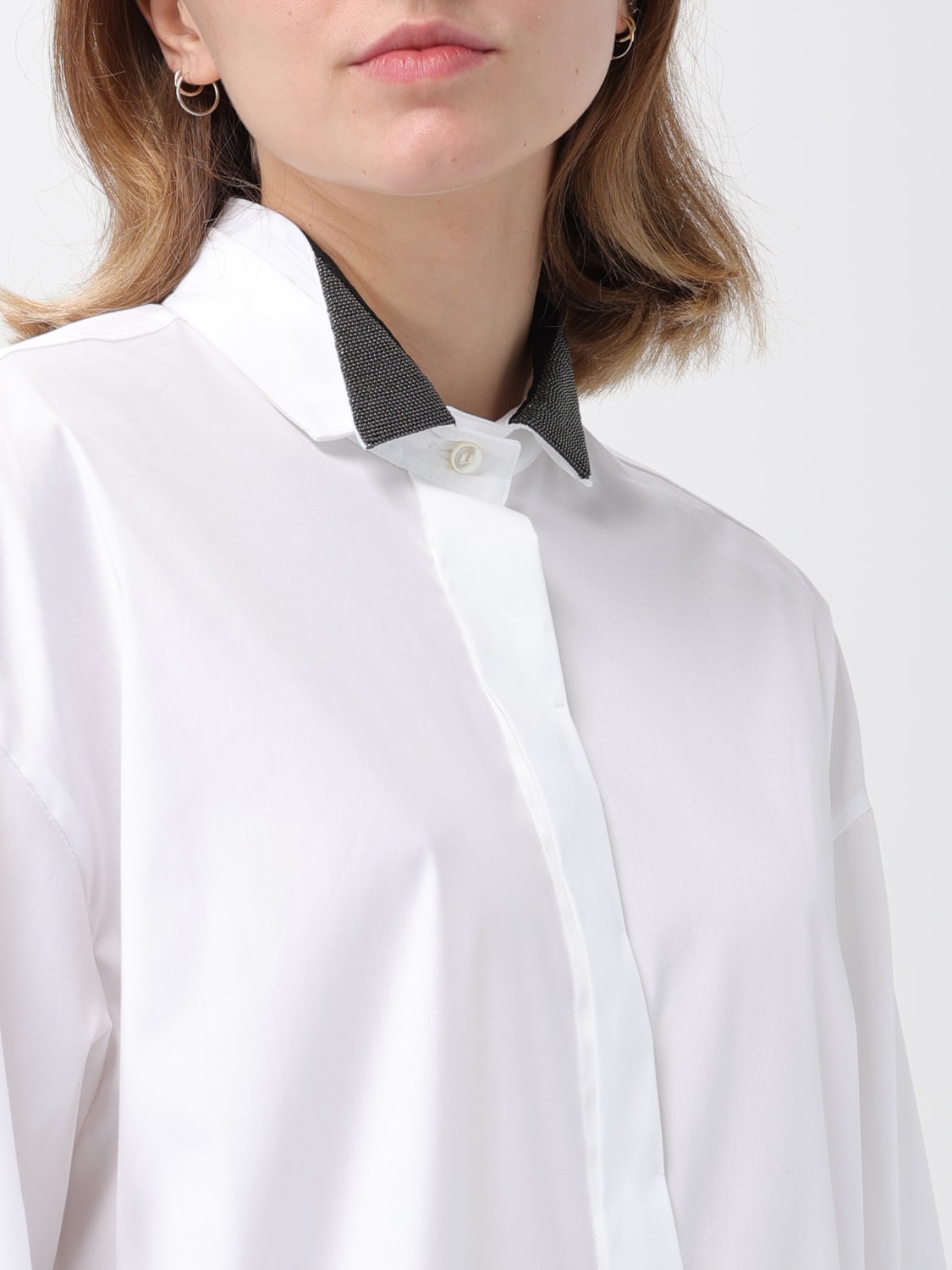 BRUNELLO CUCINELLI SHIRT: Shirt woman Brunello Cucinelli, White - Img 5