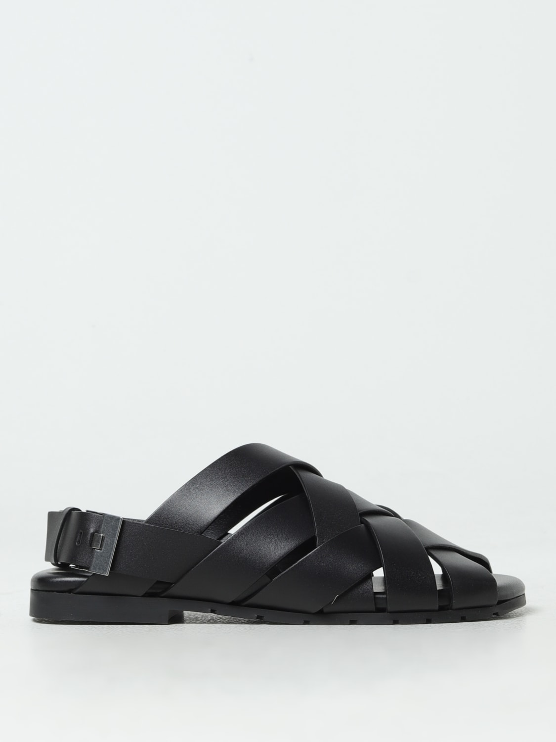 BOTTEGA VENETA SANDALS: Shoes men Bottega Veneta, Black - Img 1