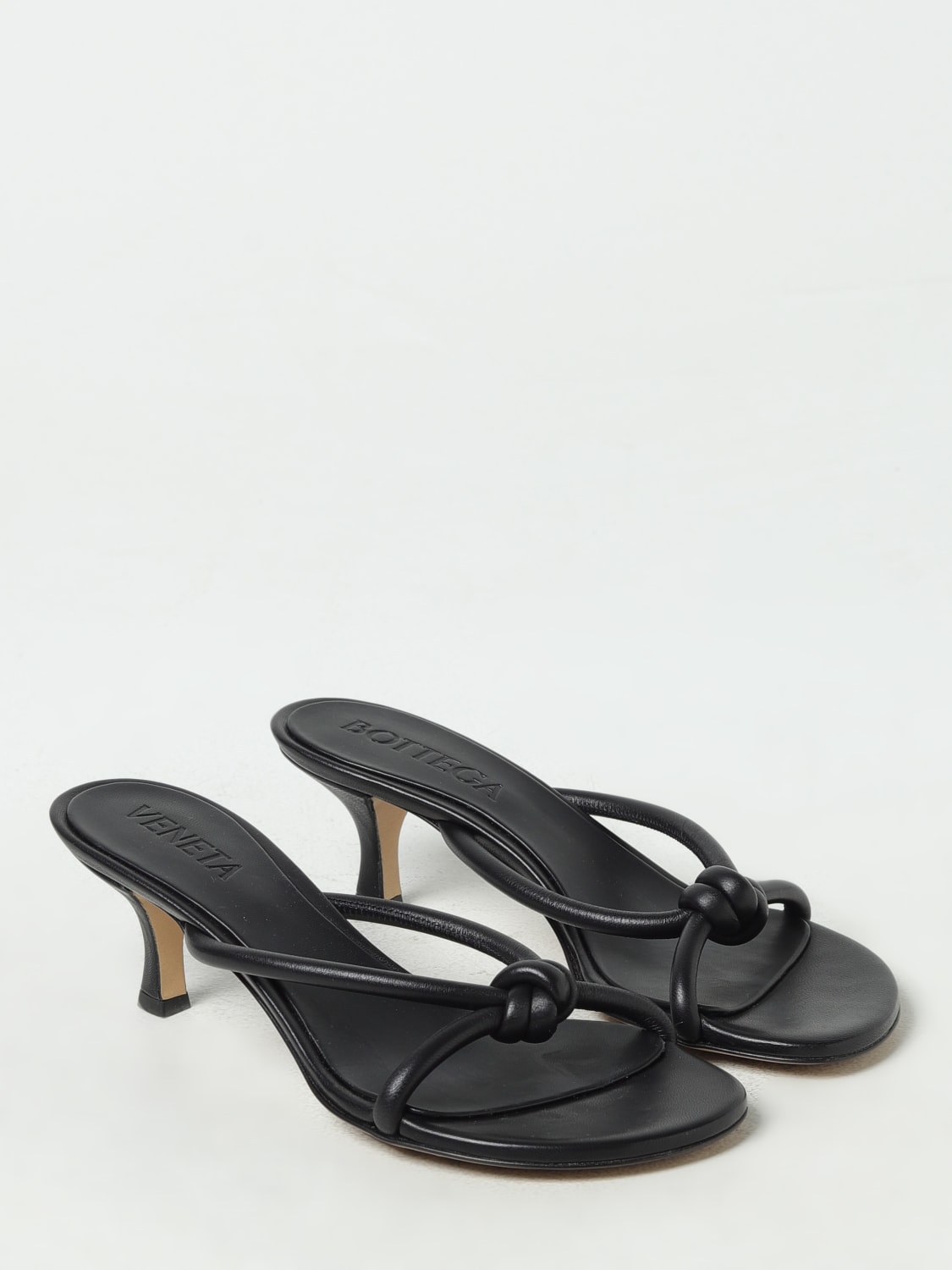 BOTTEGA VENETA SANDALES À TALONS: Chaussures femme Bottega Veneta, Noir - Img 2