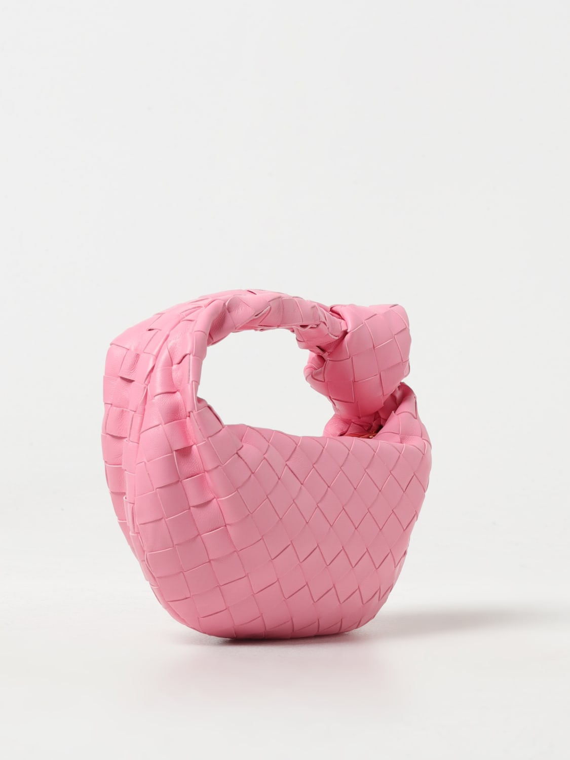 BOTTEGA VENETA: Jodie bag in woven nappa - Pink | Bottega