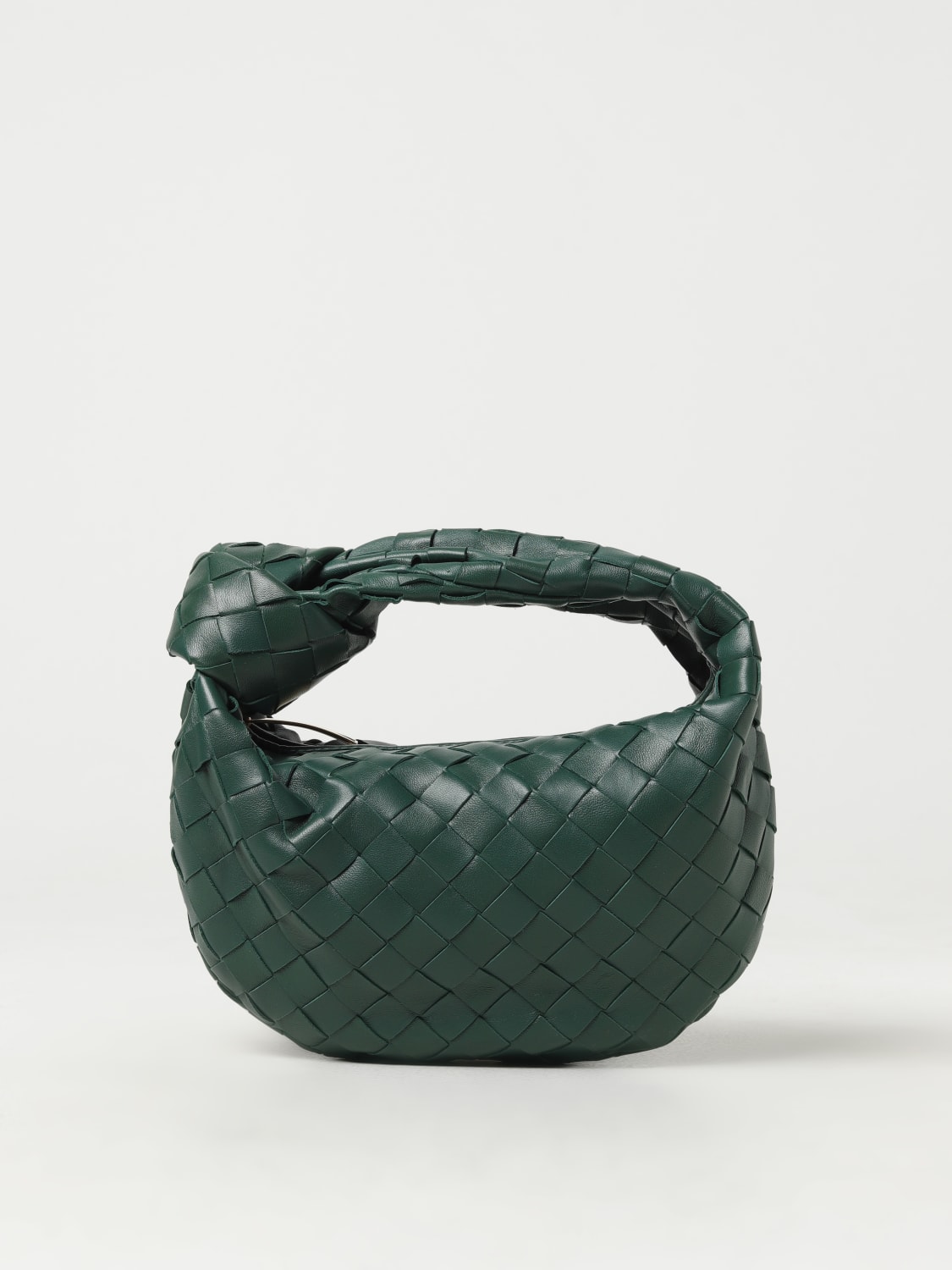 BOTTEGA VENETA MINI BAG: Bottega Veneta Jodie bag in woven nappa, Green - Img 1