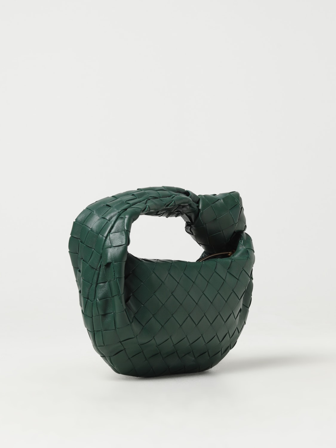 BOTTEGA VENETA MINI BAG: Bottega Veneta Jodie bag in woven nappa, Green - Img 2