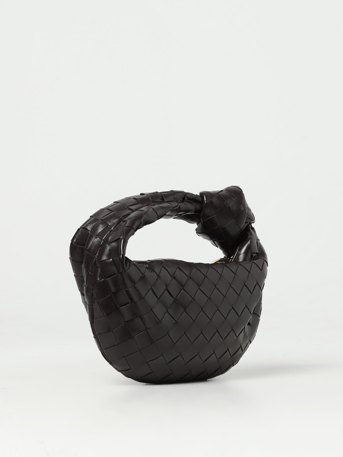 BOTTEGA VENETA MINI BAG: Bottega Veneta Jodie bag in woven nappa, Brown - Img 2
