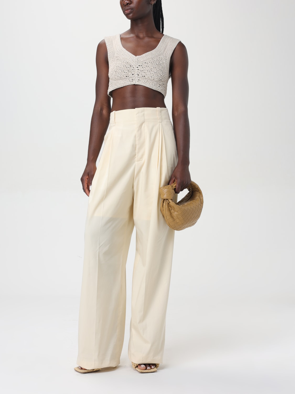 BOTTEGA VENETA MINITASCHE: Schultertasche damen Bottega Veneta, Camel - Img 2