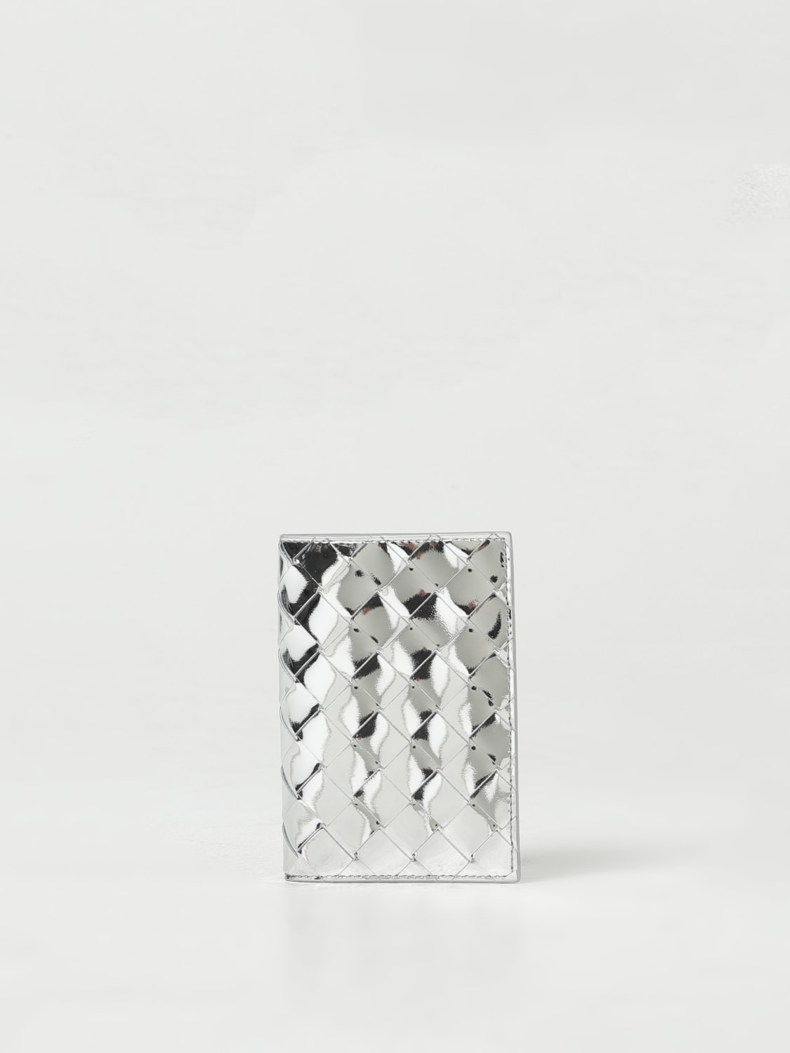 BOTTEGA VENETA WALLET: Wallet woman Bottega Veneta, Silver - Img 1