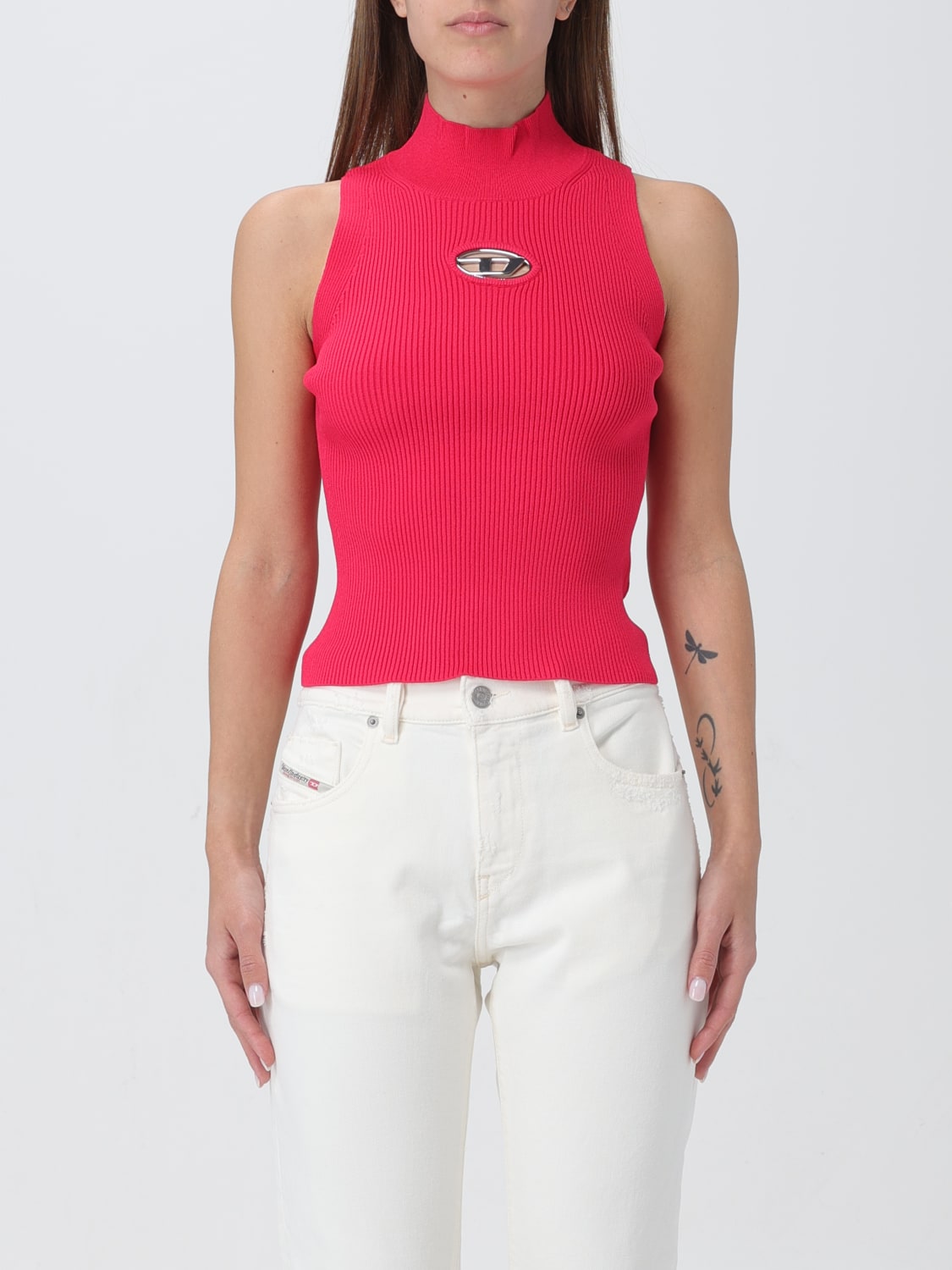 DIESEL TOP: Top woman Diesel, Fuchsia - Img 1