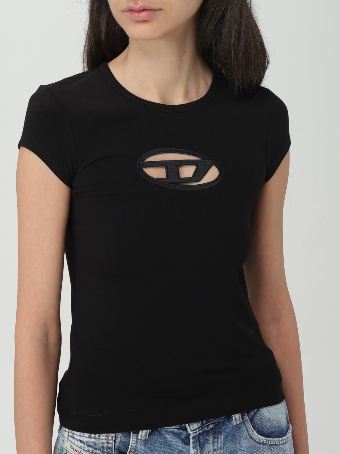 DIESEL CAMISETA: Camiseta mujer Diesel, Negro - Img 4