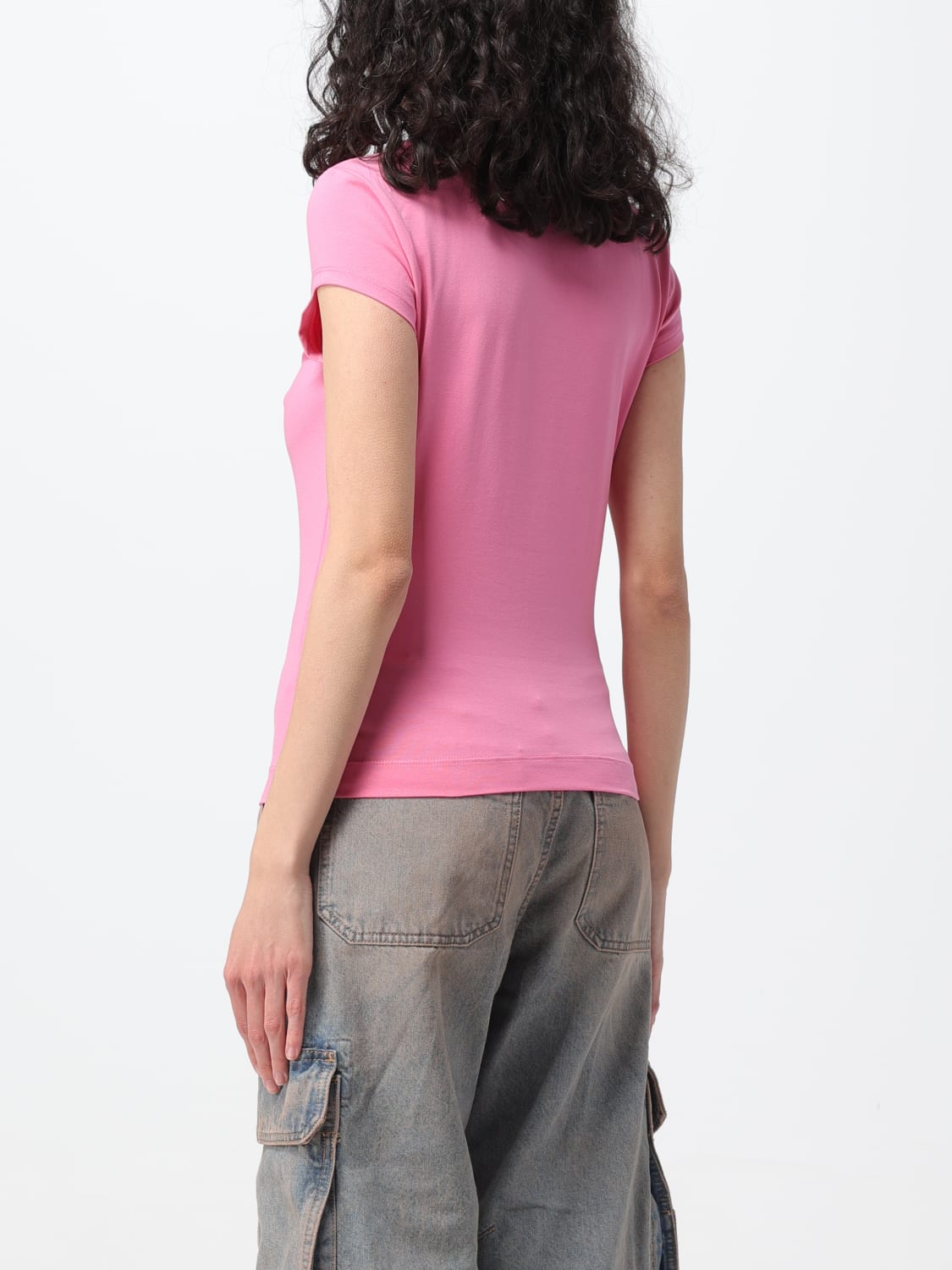 DIESEL CAMISETA: Camiseta mujer Diesel, Fucsia - Img 3