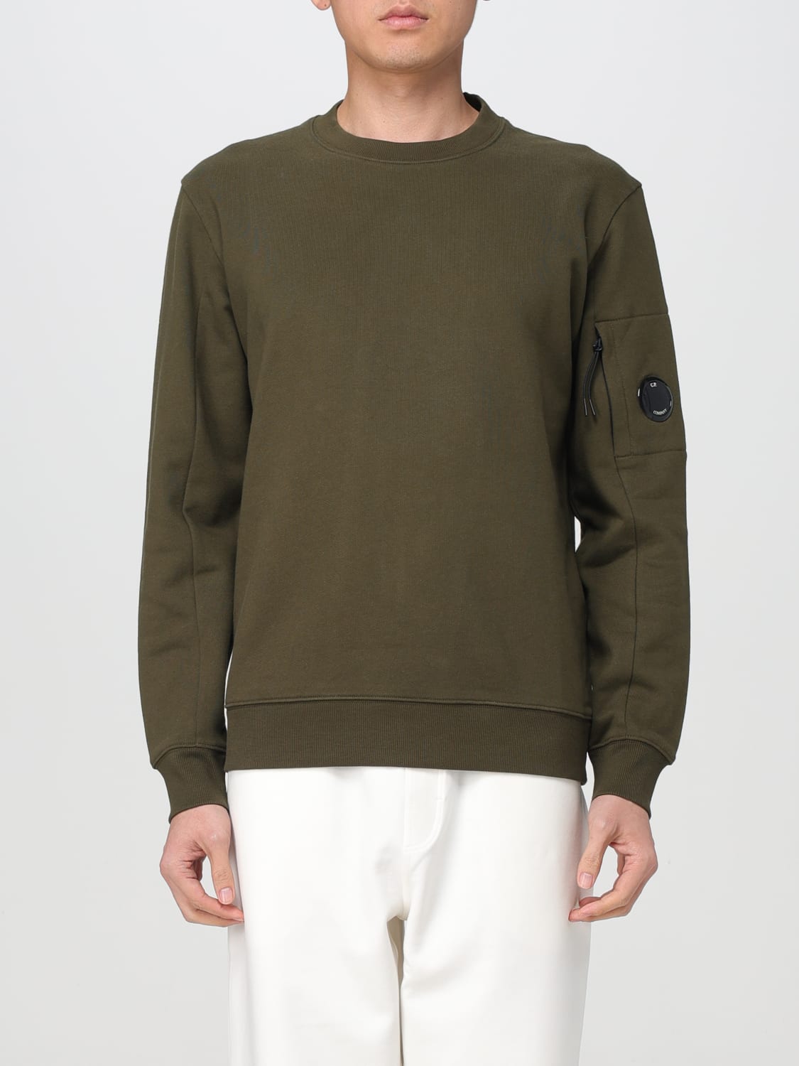 Cp company sweatshirt olive sale