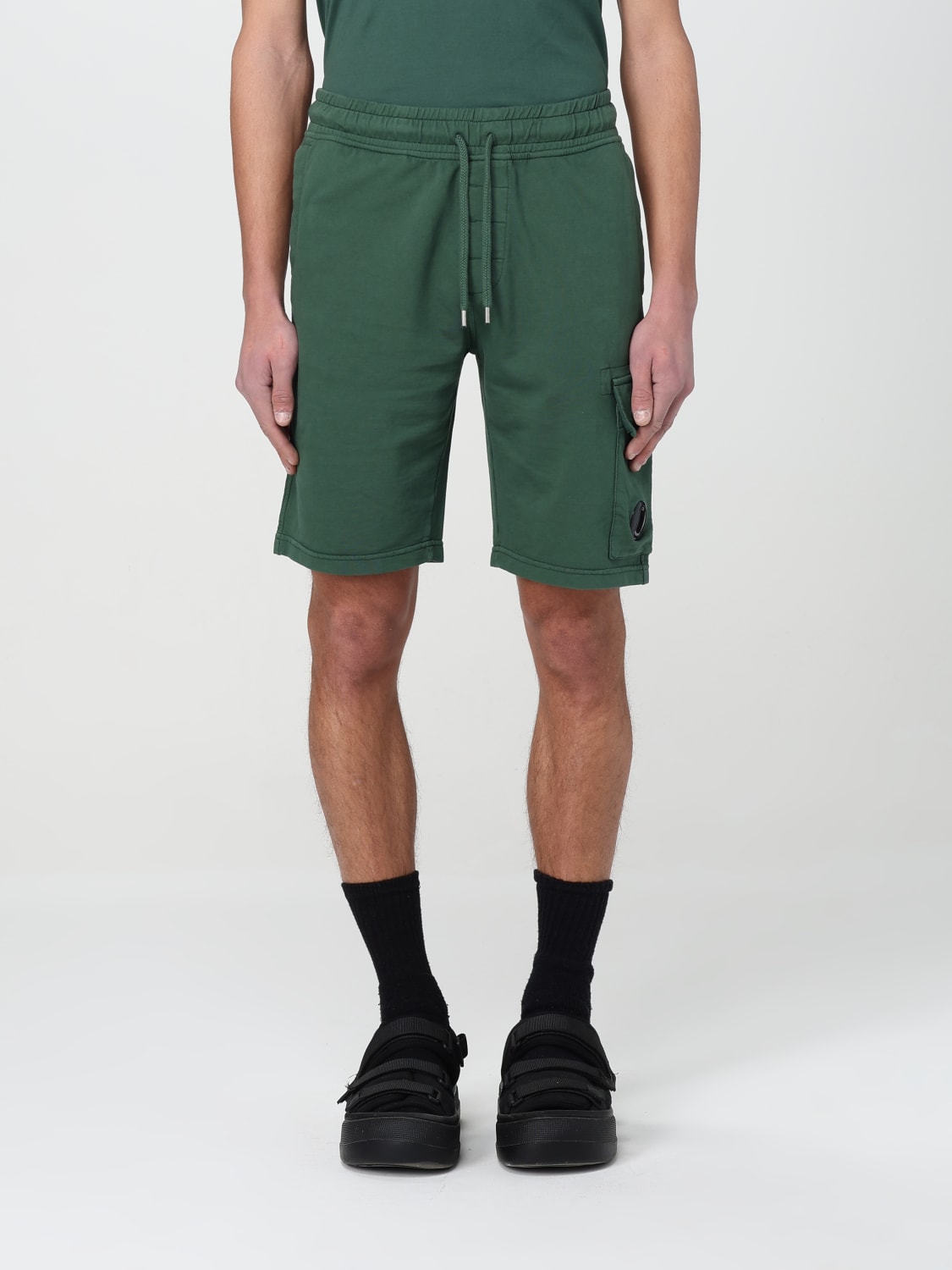 C.P. COMPANY SHORT: Short homme C.P. Company, Vert Mousse - Img 1