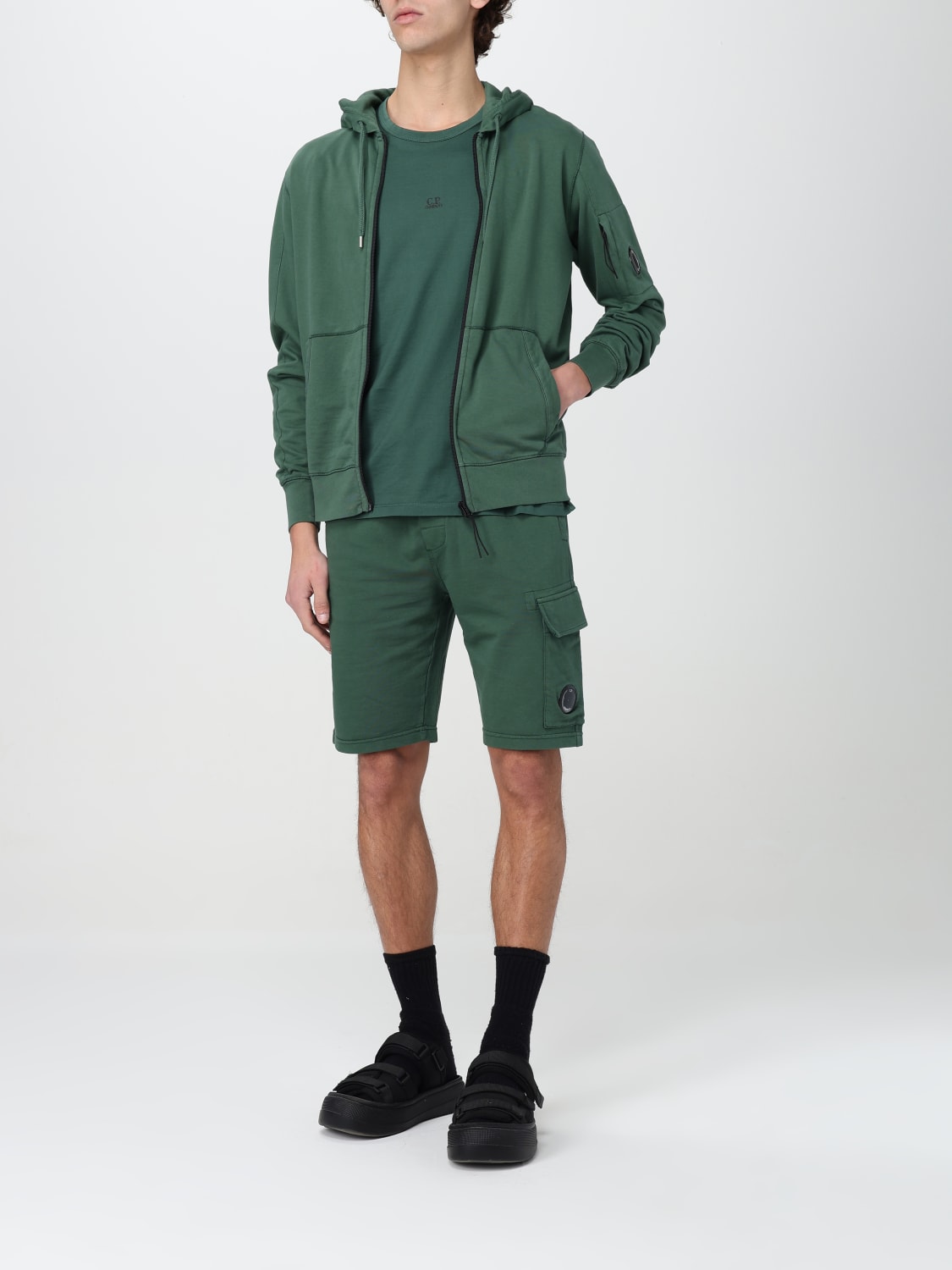 C.P. COMPANY SHORT: Short homme C.P. Company, Vert Mousse - Img 2