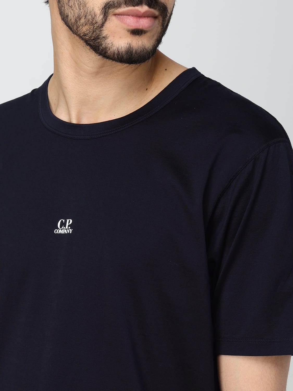 C.P. COMPANY T-SHIRT: T-shirt basic C.P. Company, Blue - Img 4