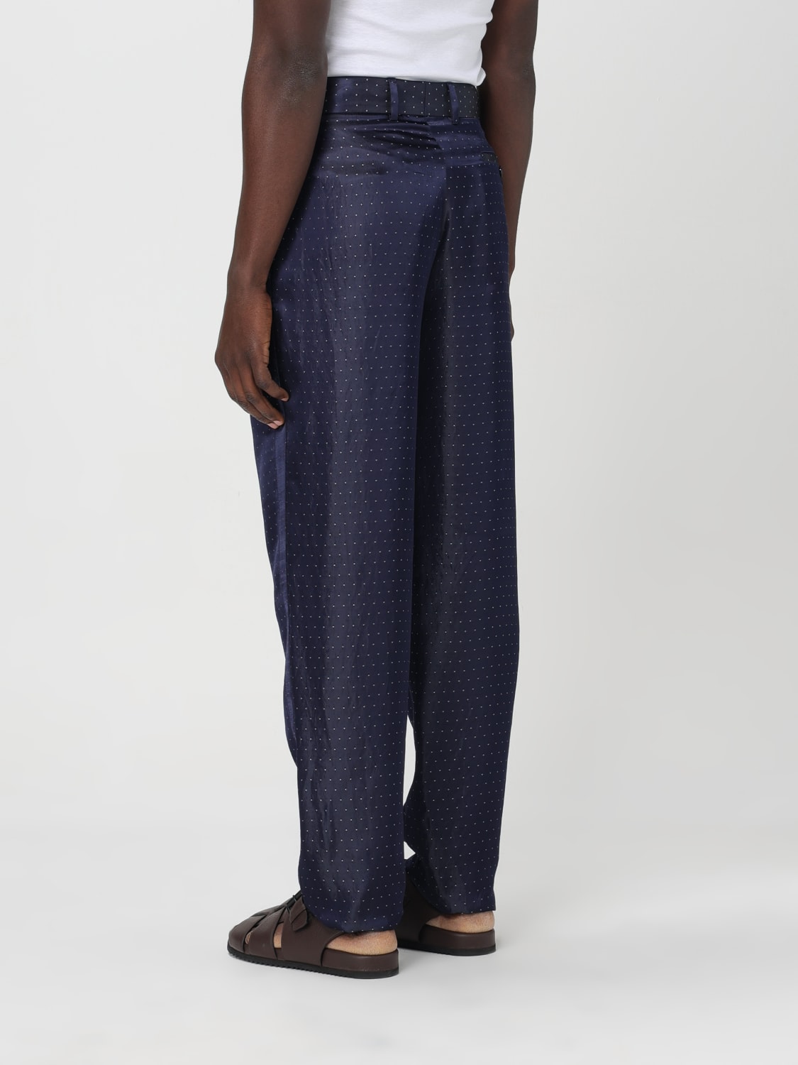 Giorgio Armani Outlet: Pants men - Blue | Giorgio Armani