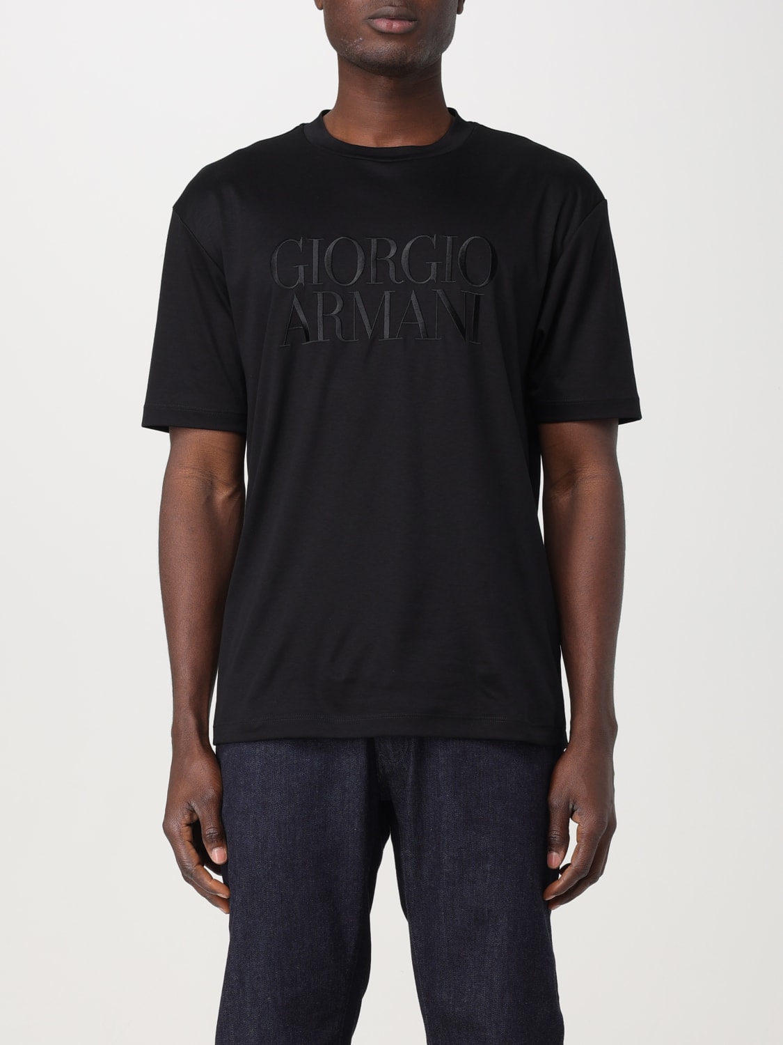 Giglio T-shirt di cotone Giorgio Armani