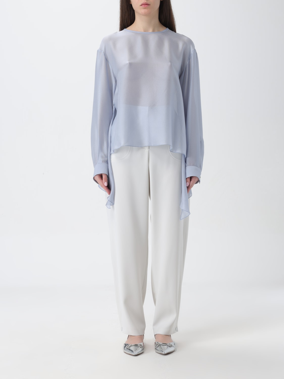Blusa in seta armani deals