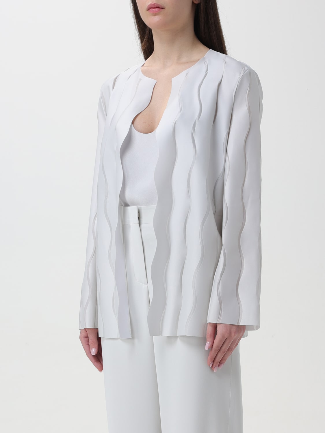 Giorgio Armani Outlet: Blazer woman - White | Giorgio Armani