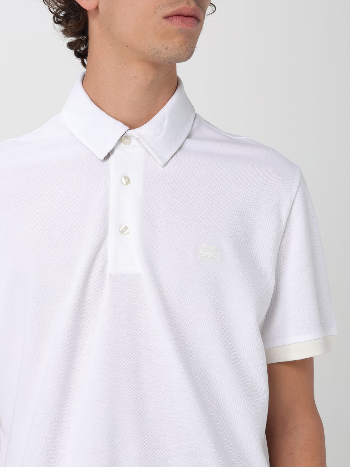 ETRO POLO SHIRT: Polo shirt men Etro, White - Img 5