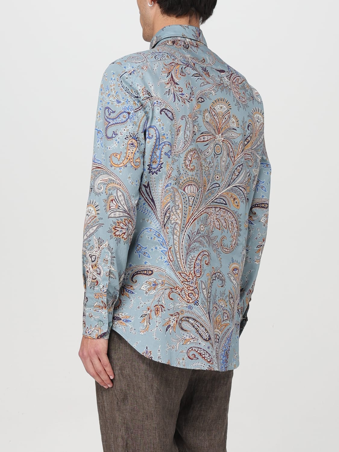 ETRO SHIRT: Shirt men Etro, Gnawed Blue - Img 3