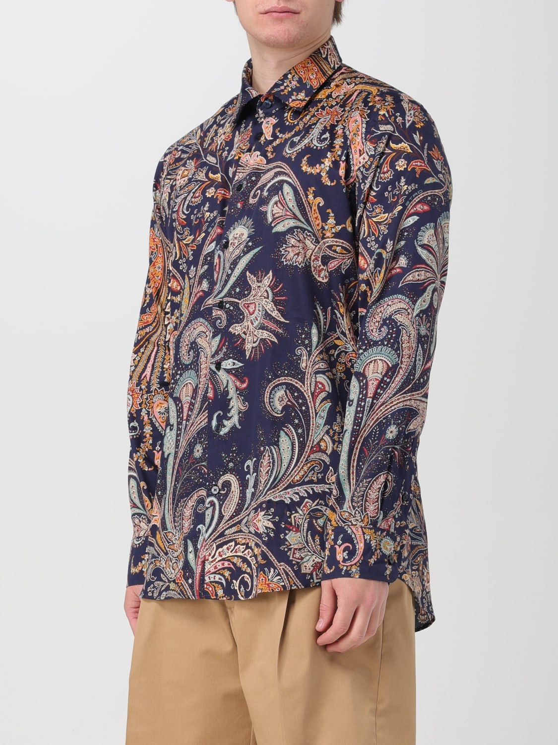ETRO CAMISA: Camisa hombre Etro, Azul Oscuro 1 - Img 4