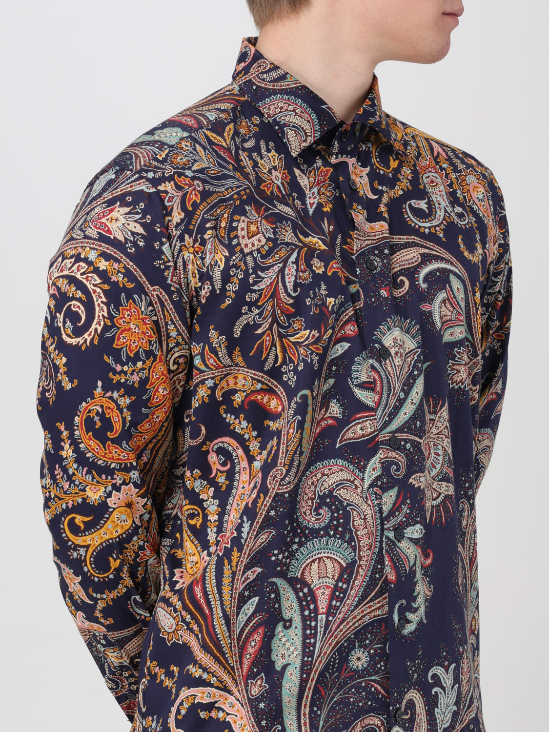 ETRO CAMISA: Camisa hombre Etro, Azul Oscuro 1 - Img 5