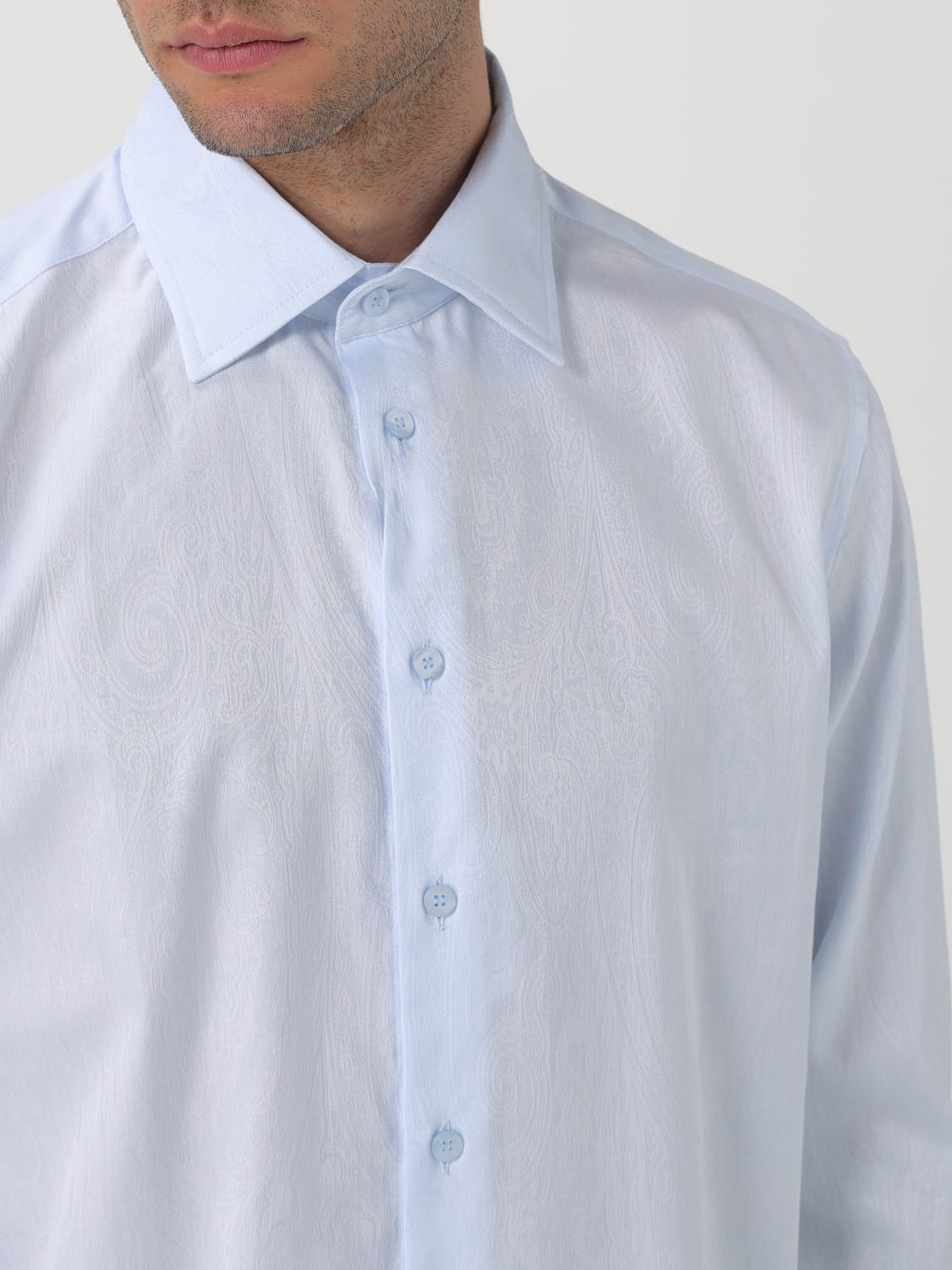 ETRO SHIRT: Shirt men Etro, Gnawed Blue - Img 5