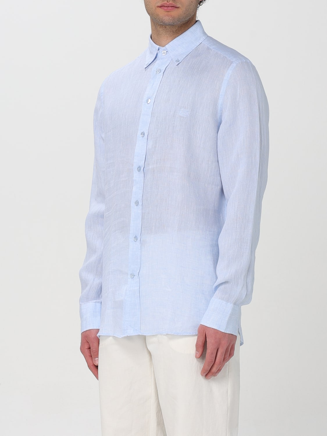 ETRO SHIRT: Shirt men Etro, Gnawed Blue - Img 4