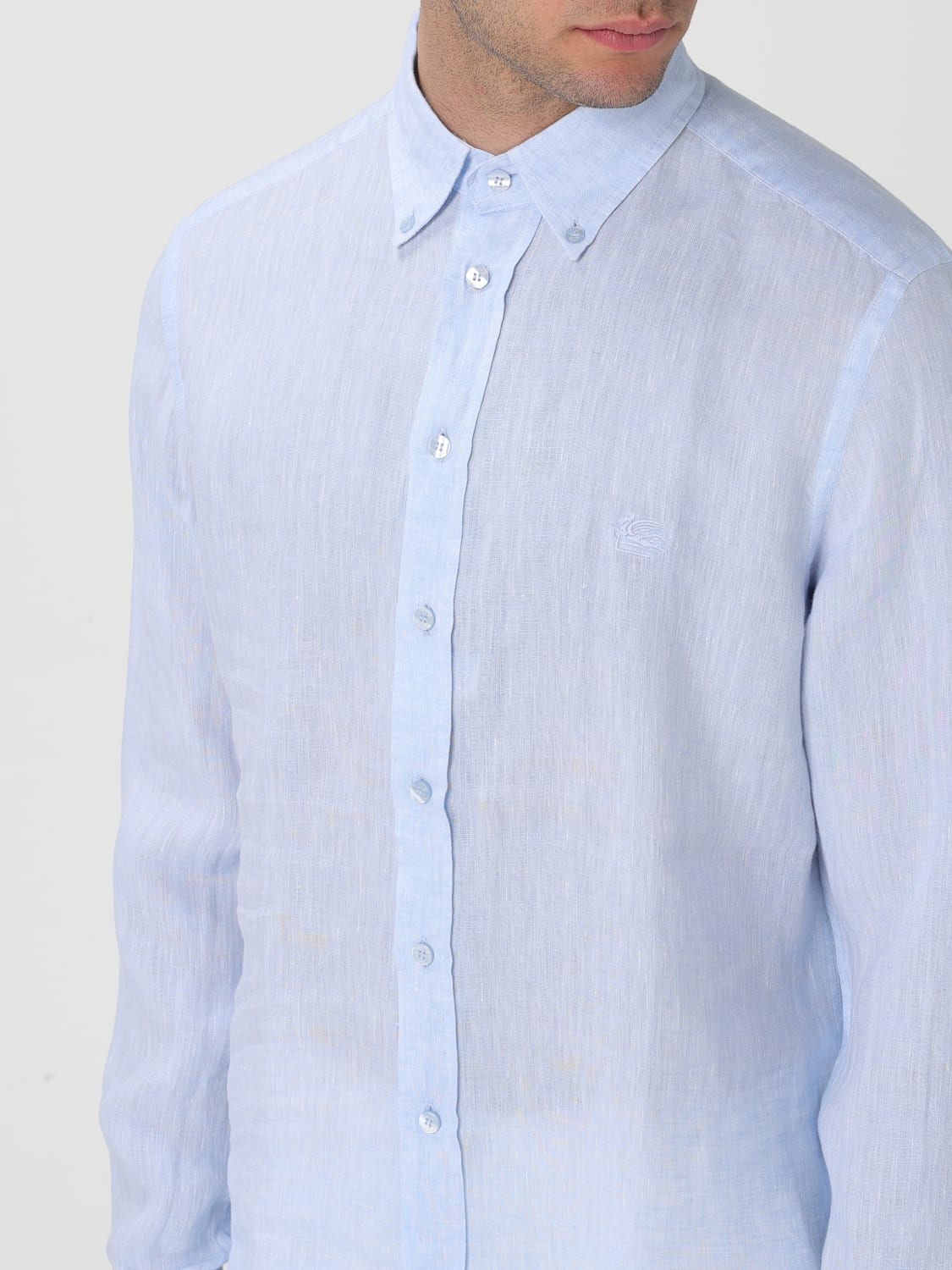 ETRO SHIRT: Shirt men Etro, Gnawed Blue - Img 5