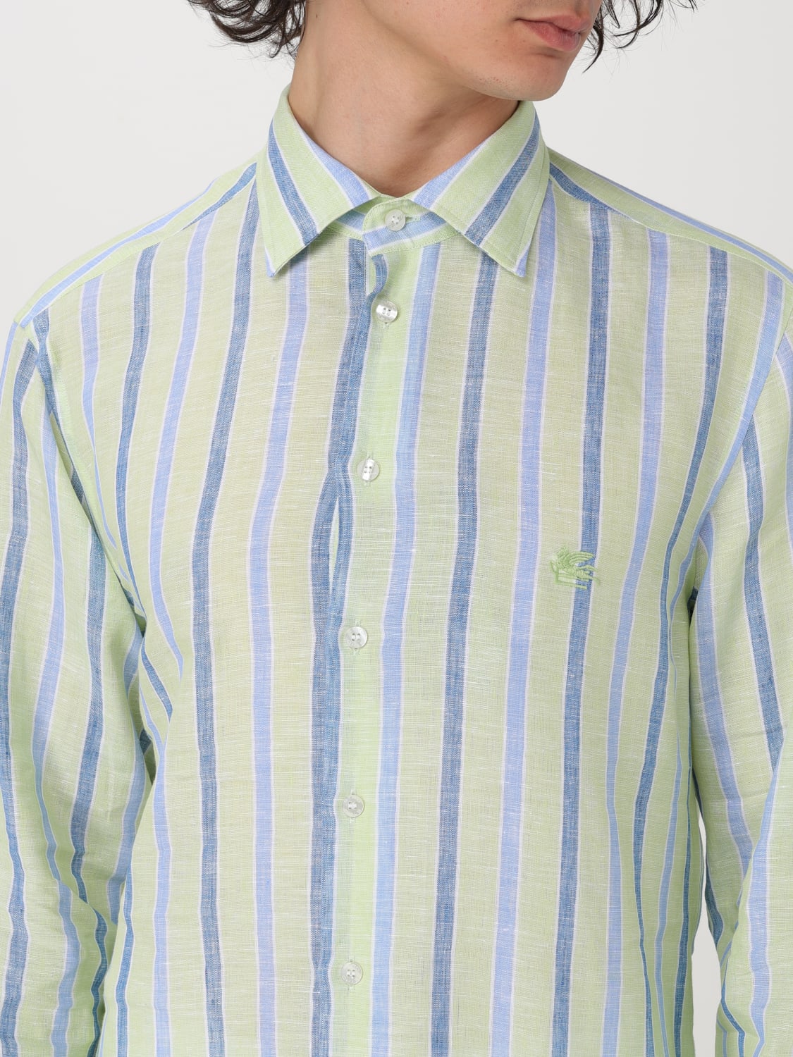 ETRO CAMISA: Camisa hombre Etro, Verde - Img 5